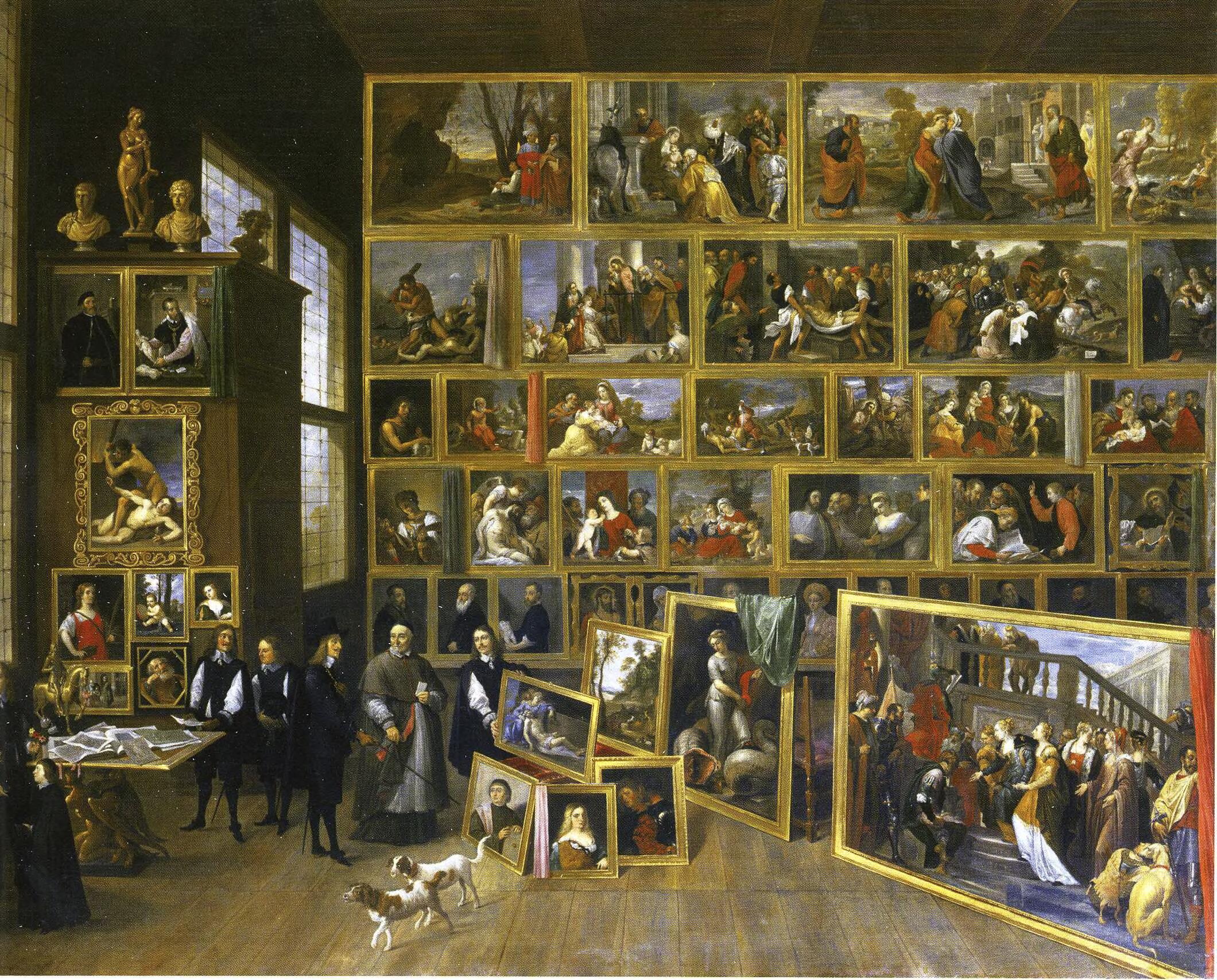 L'Archiduc Léopold-Guillaume dans sa galerie à Bruxelles - David Teniers le Jeune