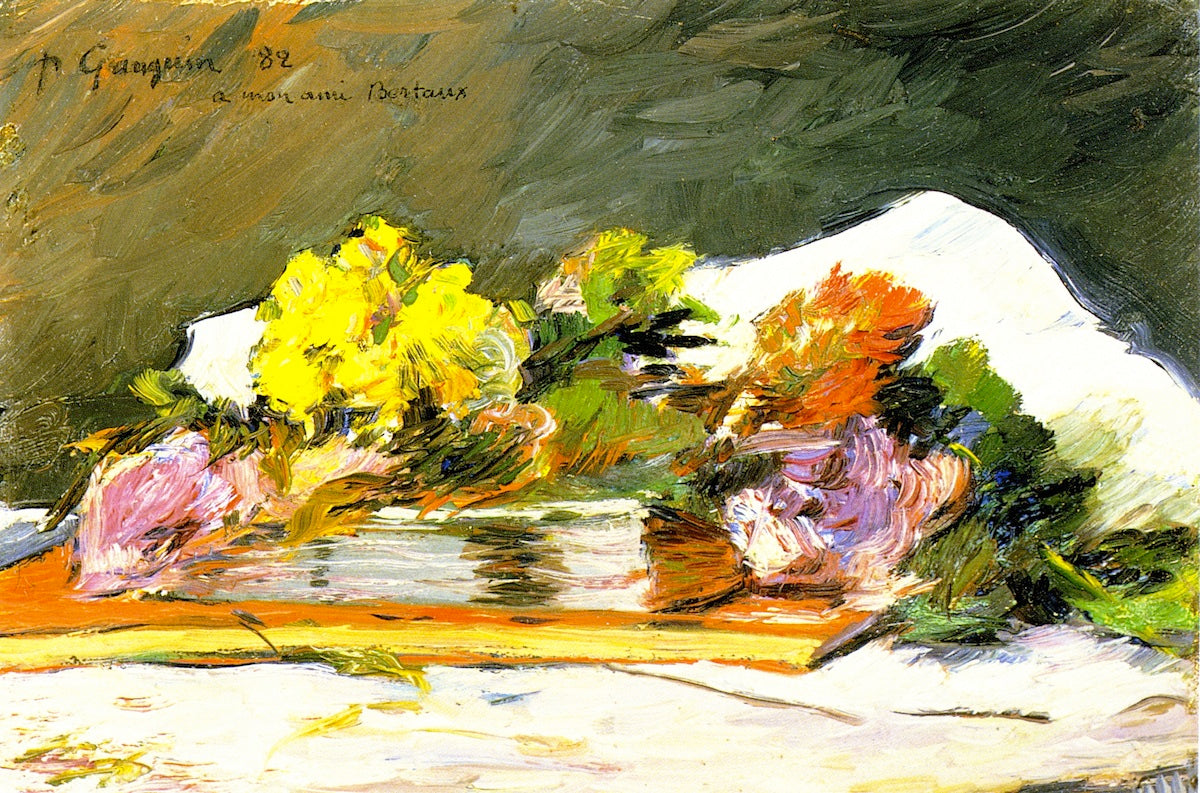 Blomster og bøker - Paul Gauguin