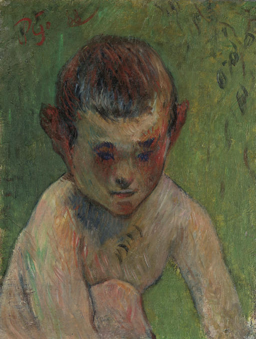 Liten bretonsk bader - Paul Gauguin