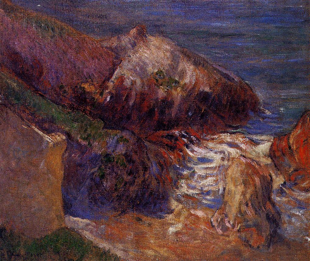 Klipper ved kysten - Paul Gauguin