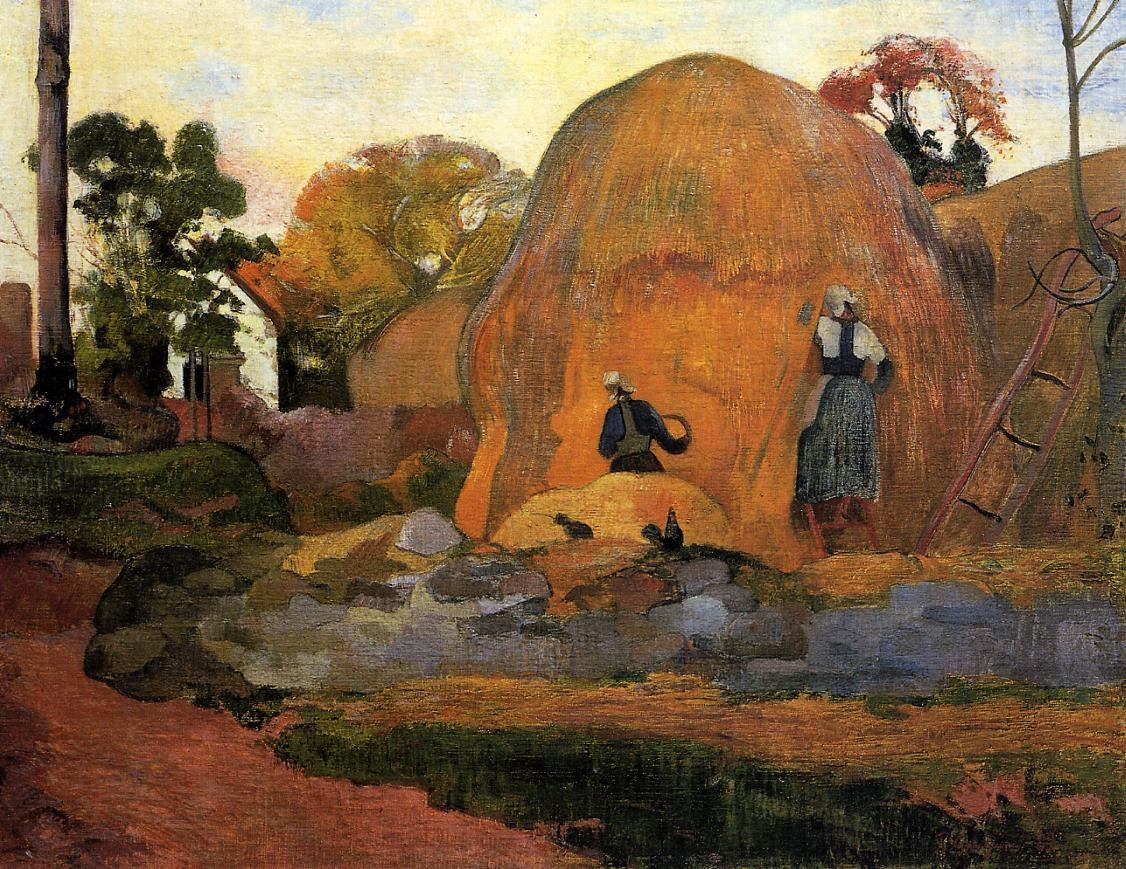De gule høyene - Paul Gauguin
