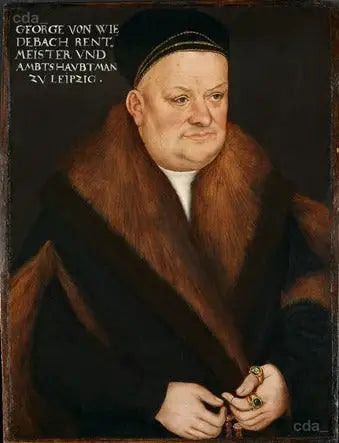Portrait de Georg von Wiedebach - Lucas Cranach the Elder - Alpha Reproduction