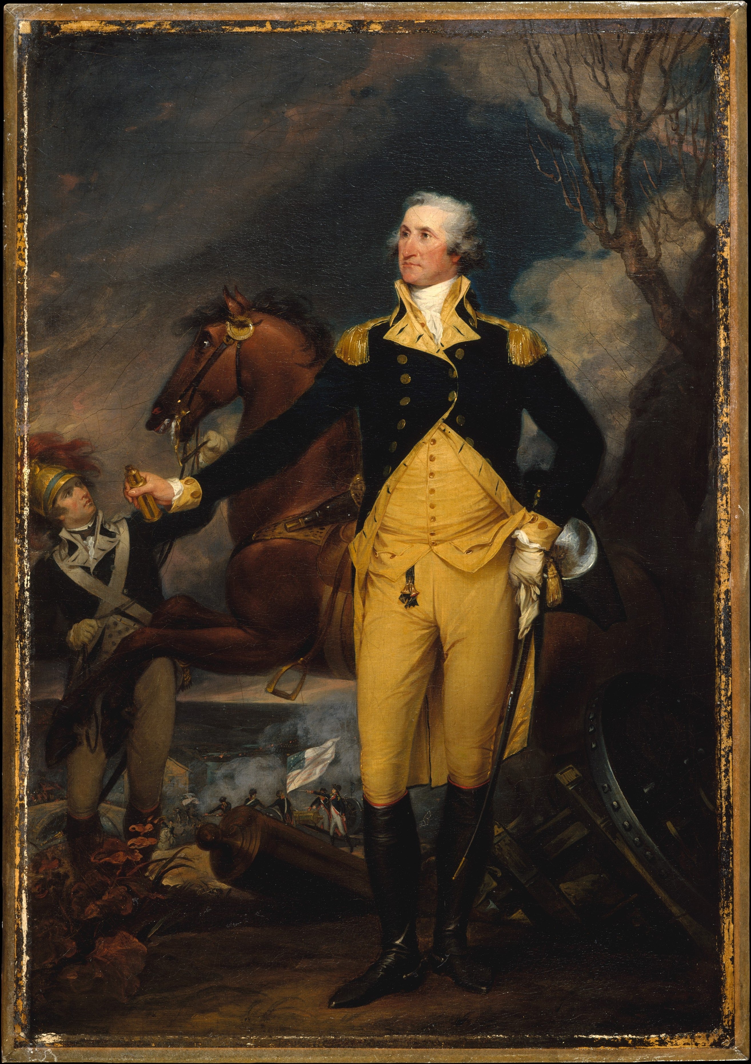 George Washington avant la bataille de Trenton - John Trumbull