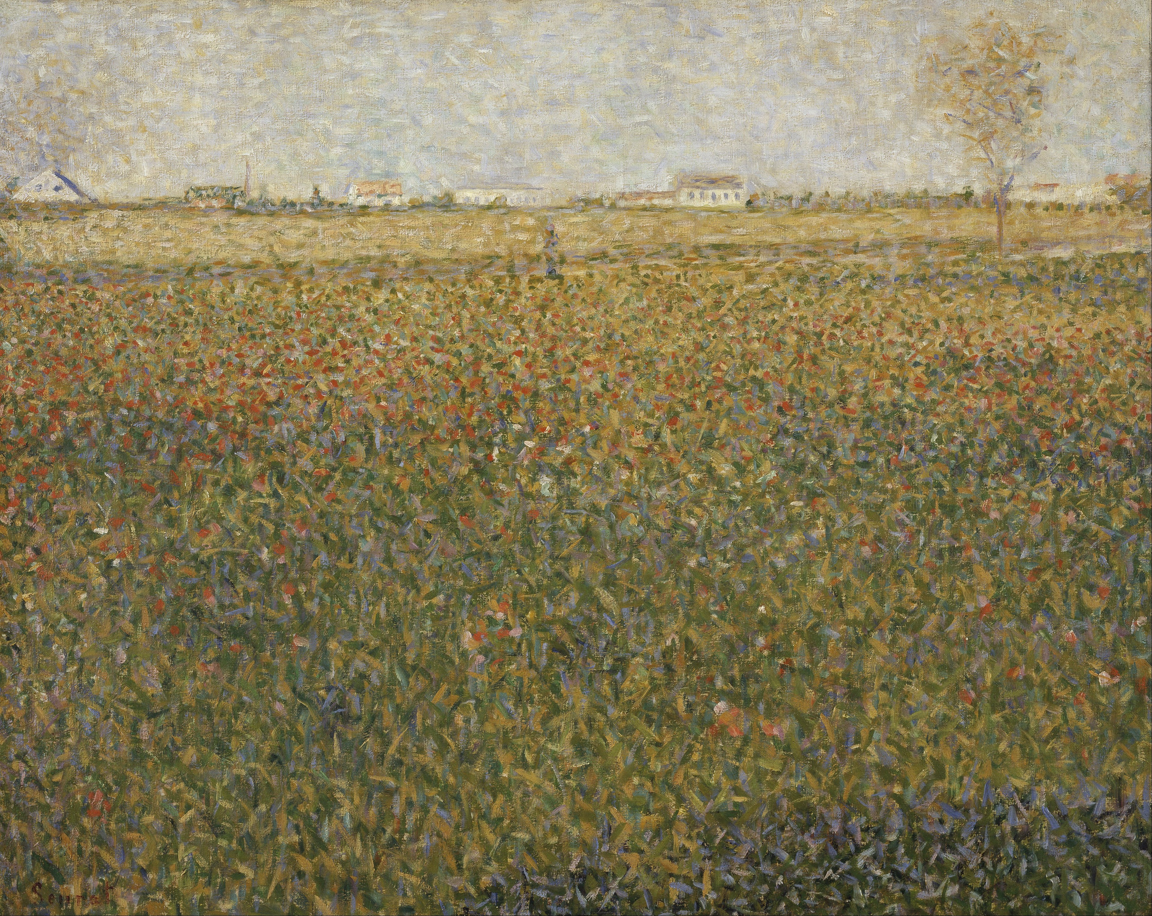 Reproduction du tableau « La Luzerne, Saint-Denis - Georges Seurat » par Alpha Reproduction en peinture à l’huile
