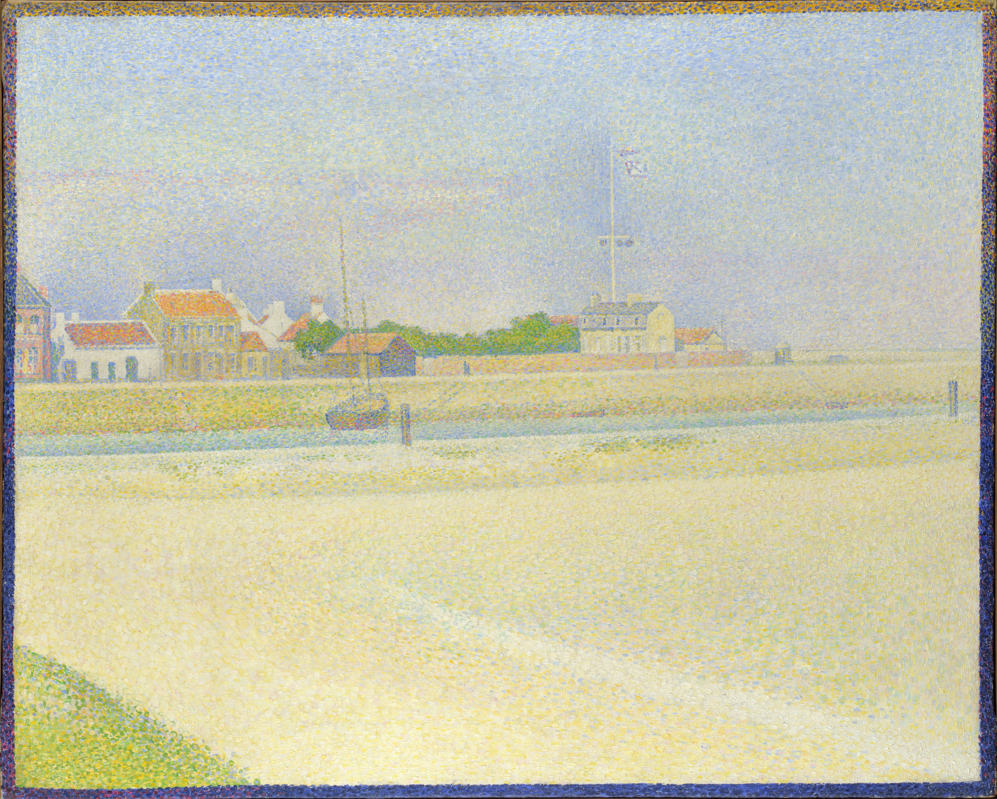 Reproduction du tableau « Le Canal de Gravelines, Grand Fort-Philippe - Georges Seurat » par Alpha Reproduction en peinture à l’huile