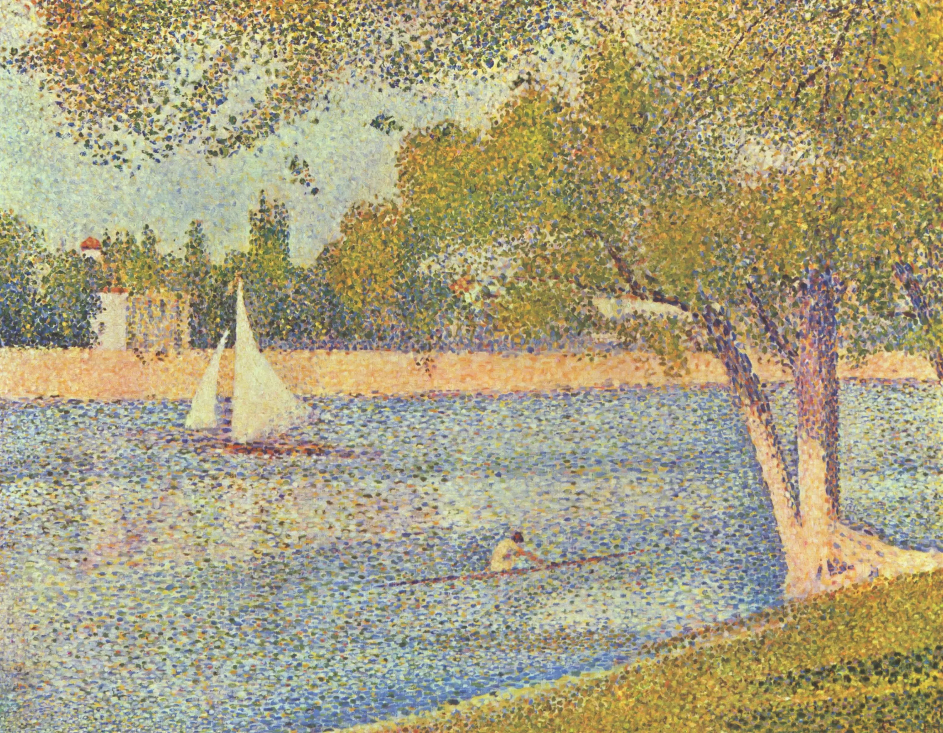 Reproduction du tableau « La Seine à la Grande Jatte - Printemps - Georges Seurat » par Alpha Reproduction en peinture à l’huile