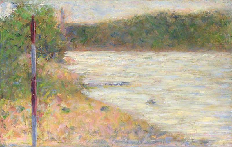 Reproduction du tableau « Une berge (La Seine à Asnières) - Georges Seurat » par Alpha Reproduction en peinture à l’huile
