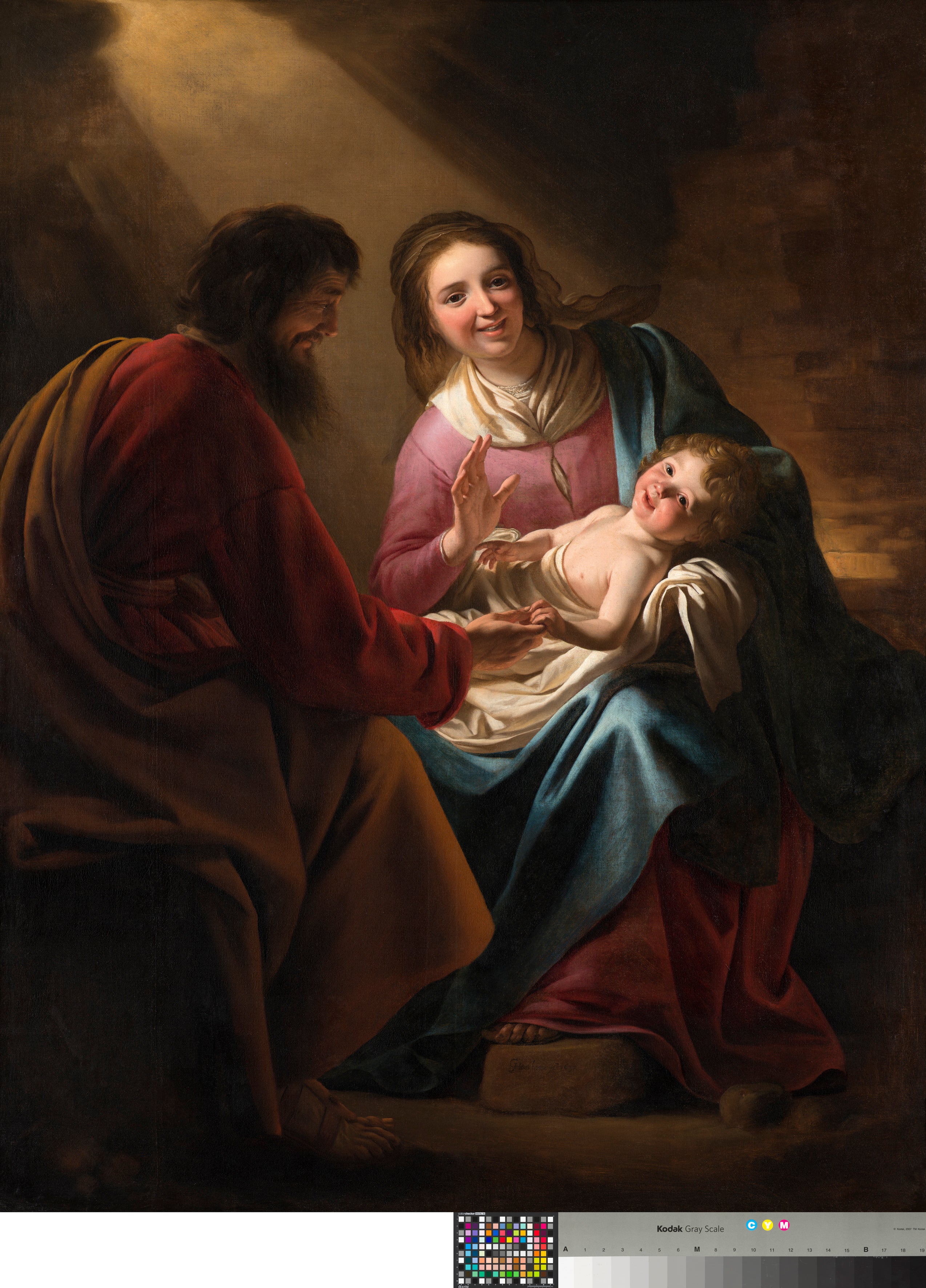 La Sainte Famille - Gerrit van Honthorst - Alpha Reproduction