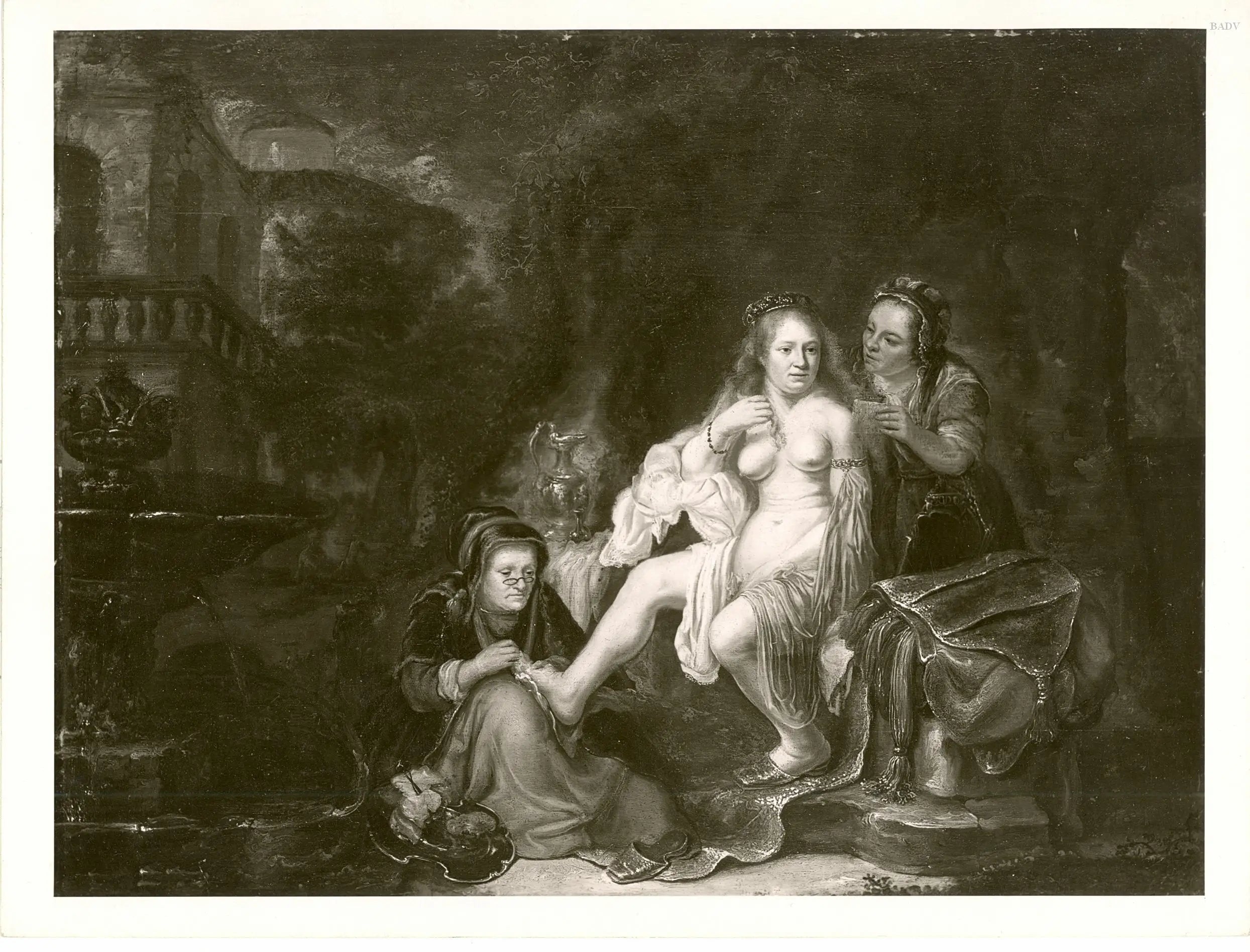 Reproduction du tableau « Bath-Shéba reçoit la lettre de David - Rembrandt » par Alpha Reproduction en peinture à l’huile