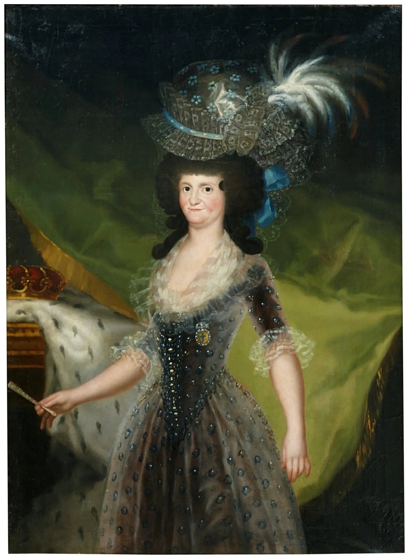 Reproduction du tableau « Marie-Louise de Parme, reine d'Espagne - Francisco de Goya » par Alpha Reproduction en peinture à l’huile