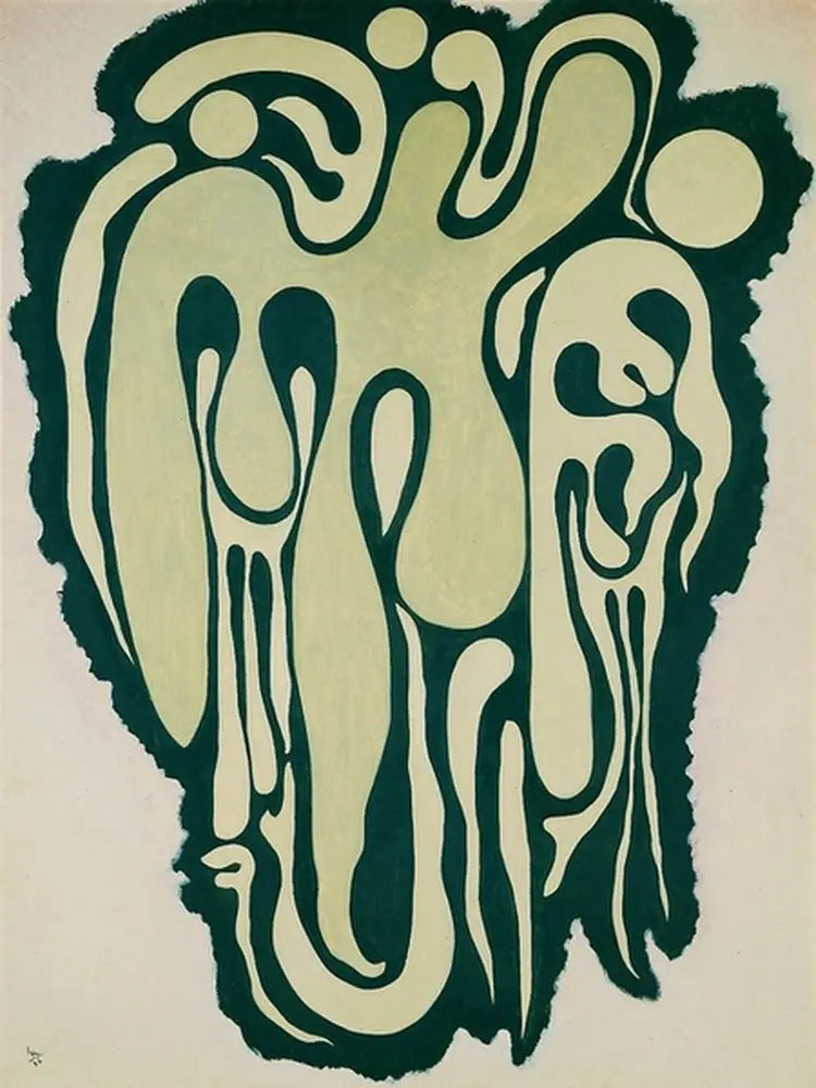 Grønn figur - Vassily Kandinsky