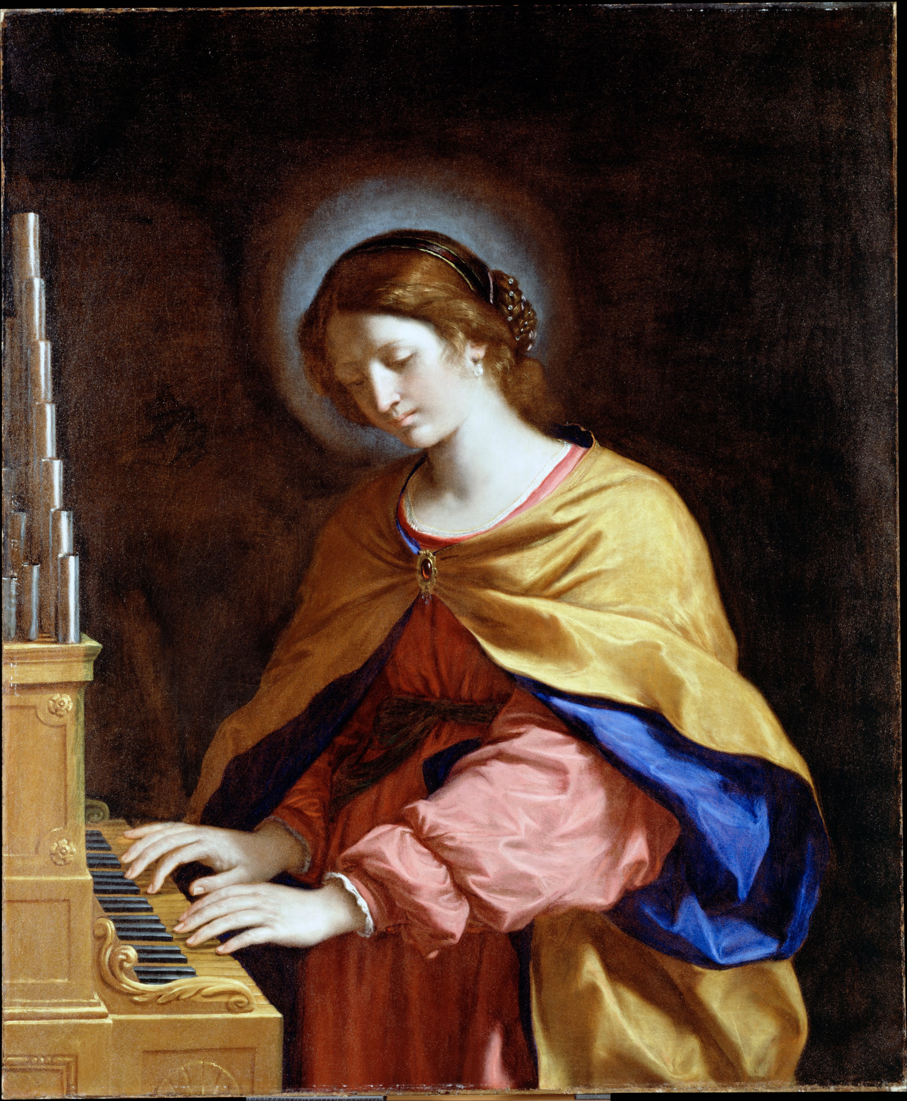 Sainte Cécile - Guercino - Alpha Reproduction