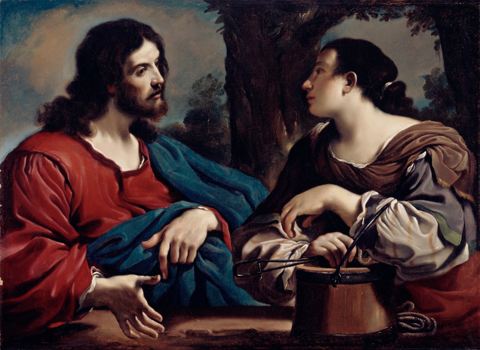 Le Christ et la Samaritaine - Guercino - Alpha Reproduction