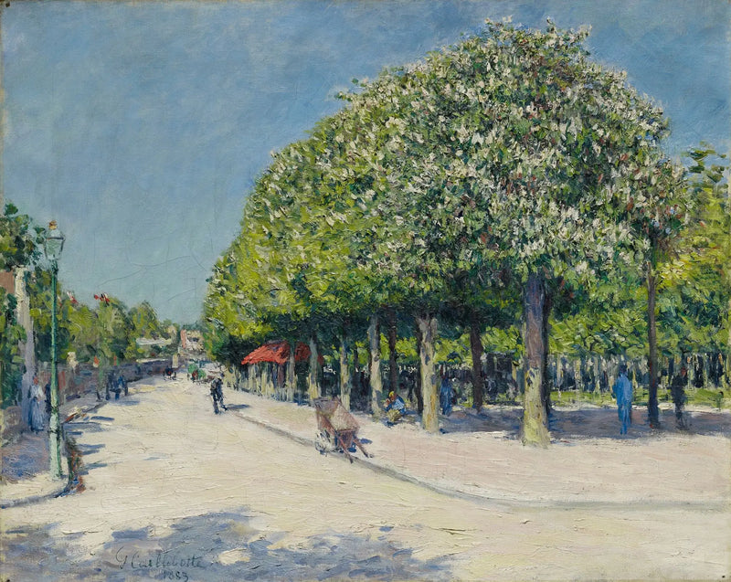 Argenteuil, tivoli - Gustave Caillebotte
