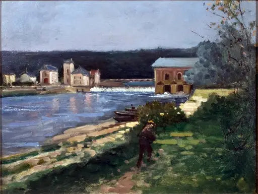 Reproduction du tableau « La machine de Marly - Gustave Caillebotte » par Alpha Reproduction en peinture à l’huile