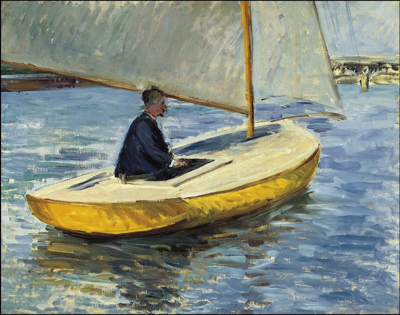 Den gule båten - Gustave Caillebotte