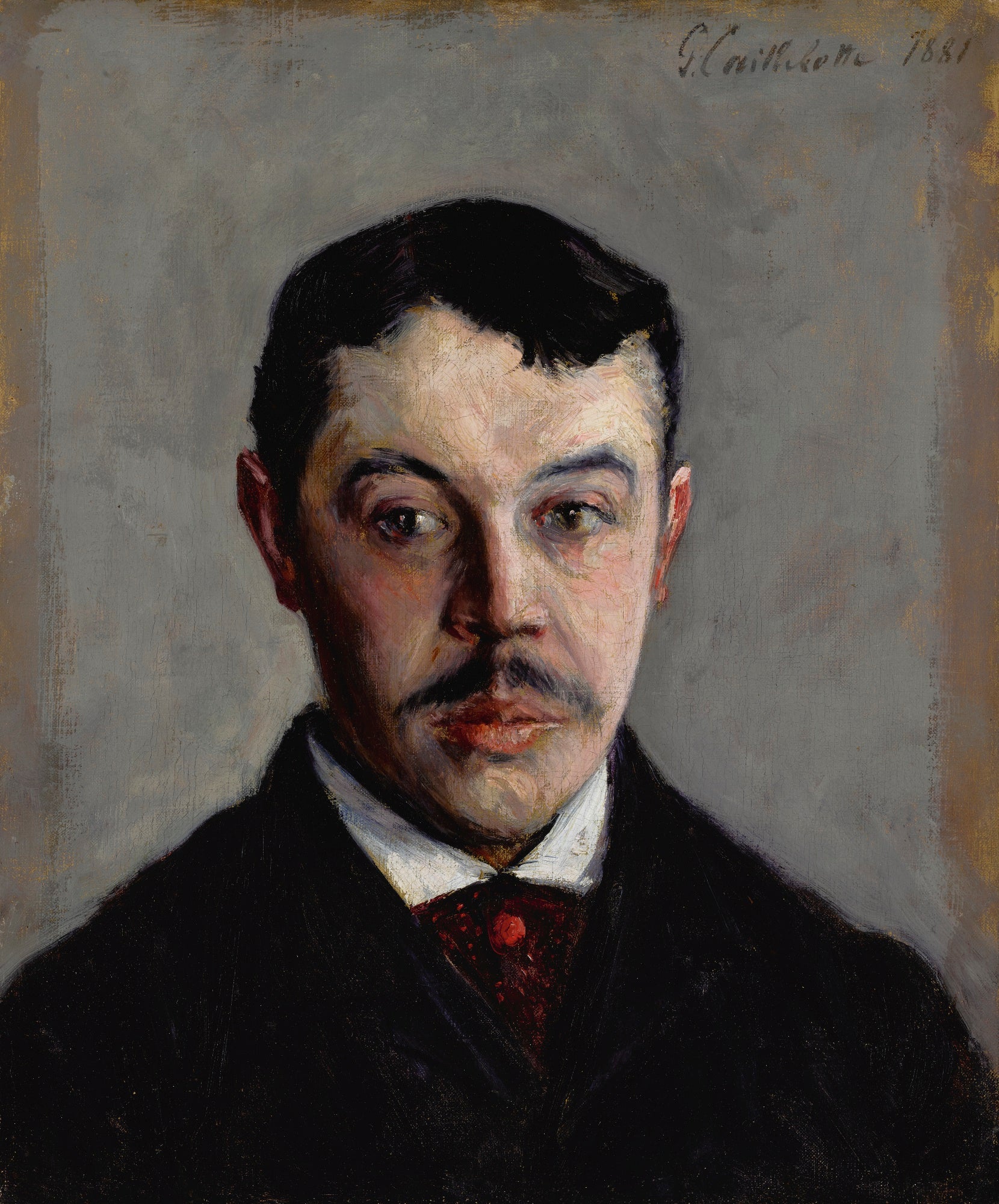 Reproduction du tableau « Portrait d'homme - Gustave Caillebotte » par Alpha Reproduction en peinture à l’huile