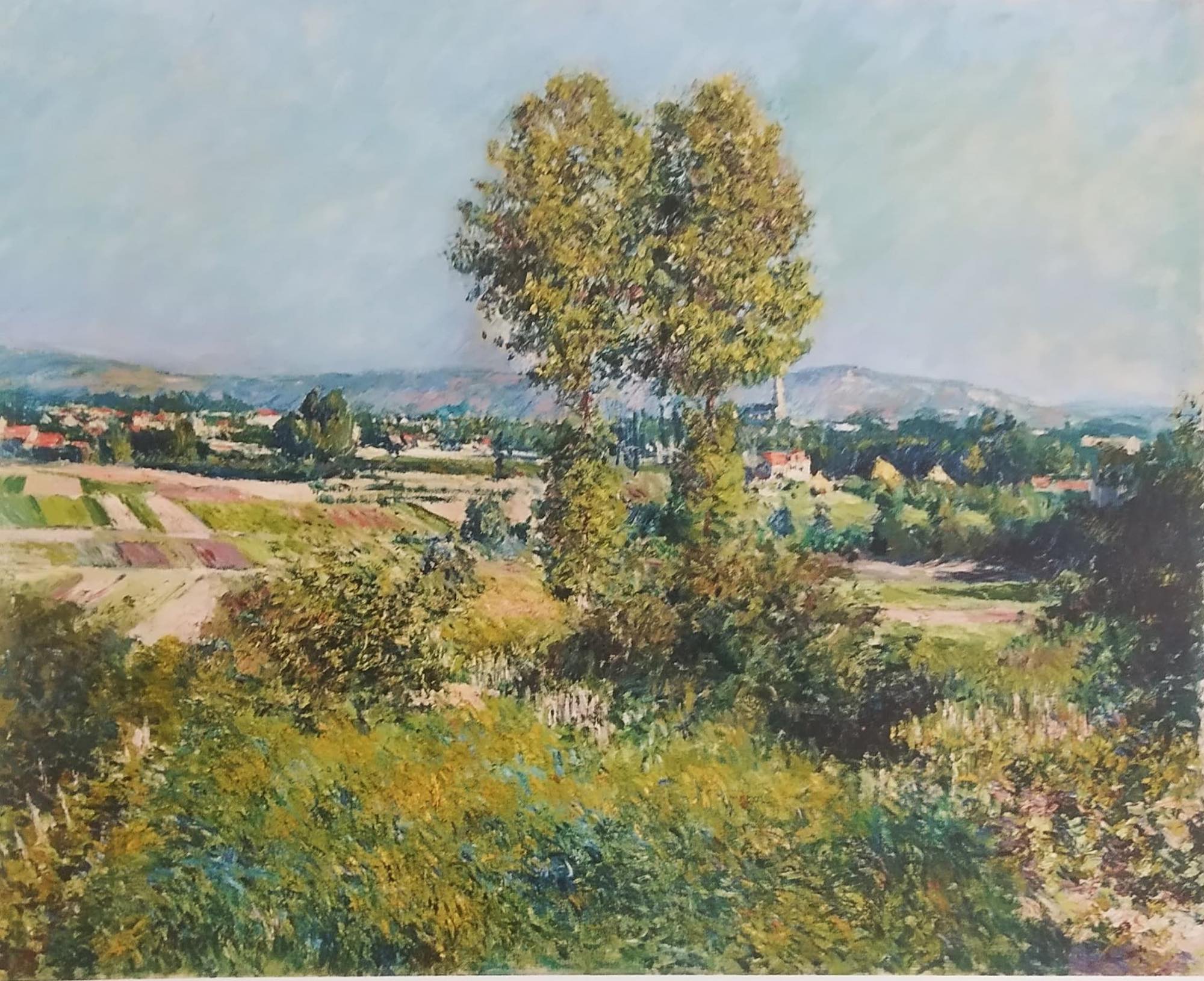 Reproduction du tableau « Paysage à Argenteuil - Gustave Caillebotte » par Alpha Reproduction en peinture à l’huile