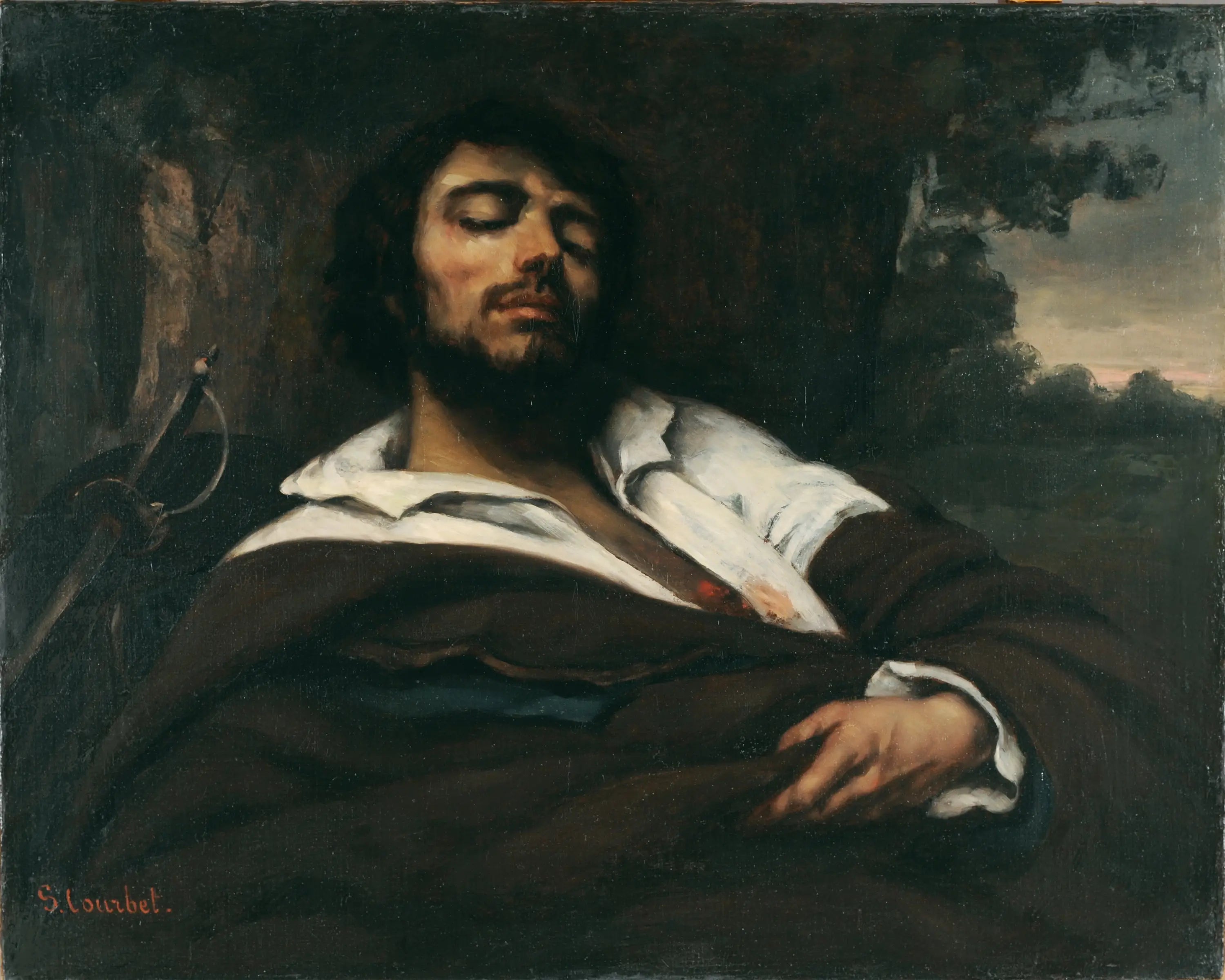 L’homme blessé - Gustave Courbet - Alpha Reproduction