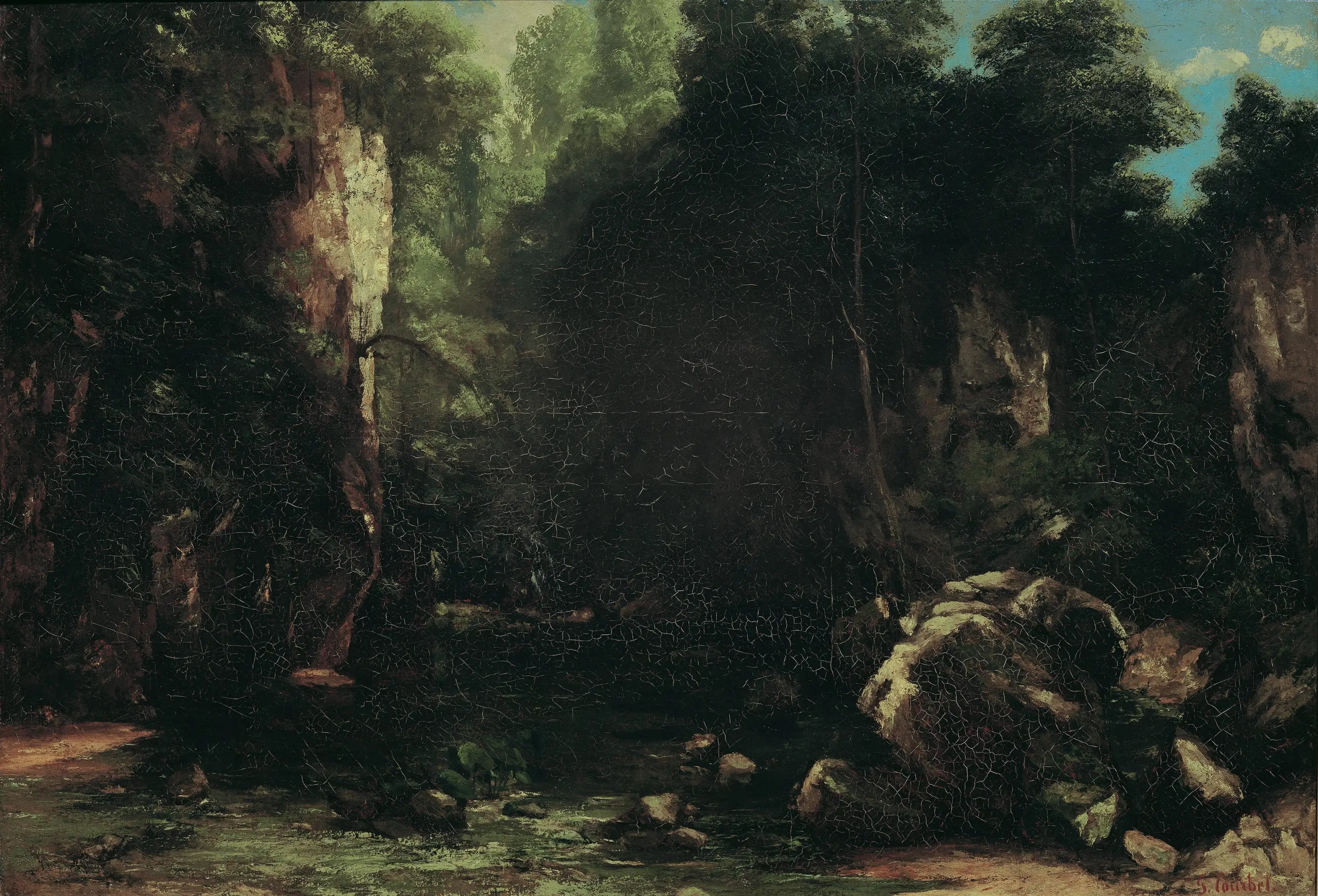 Le ruisseau ombragé - Gustave Courbet - Alpha Reproduction
