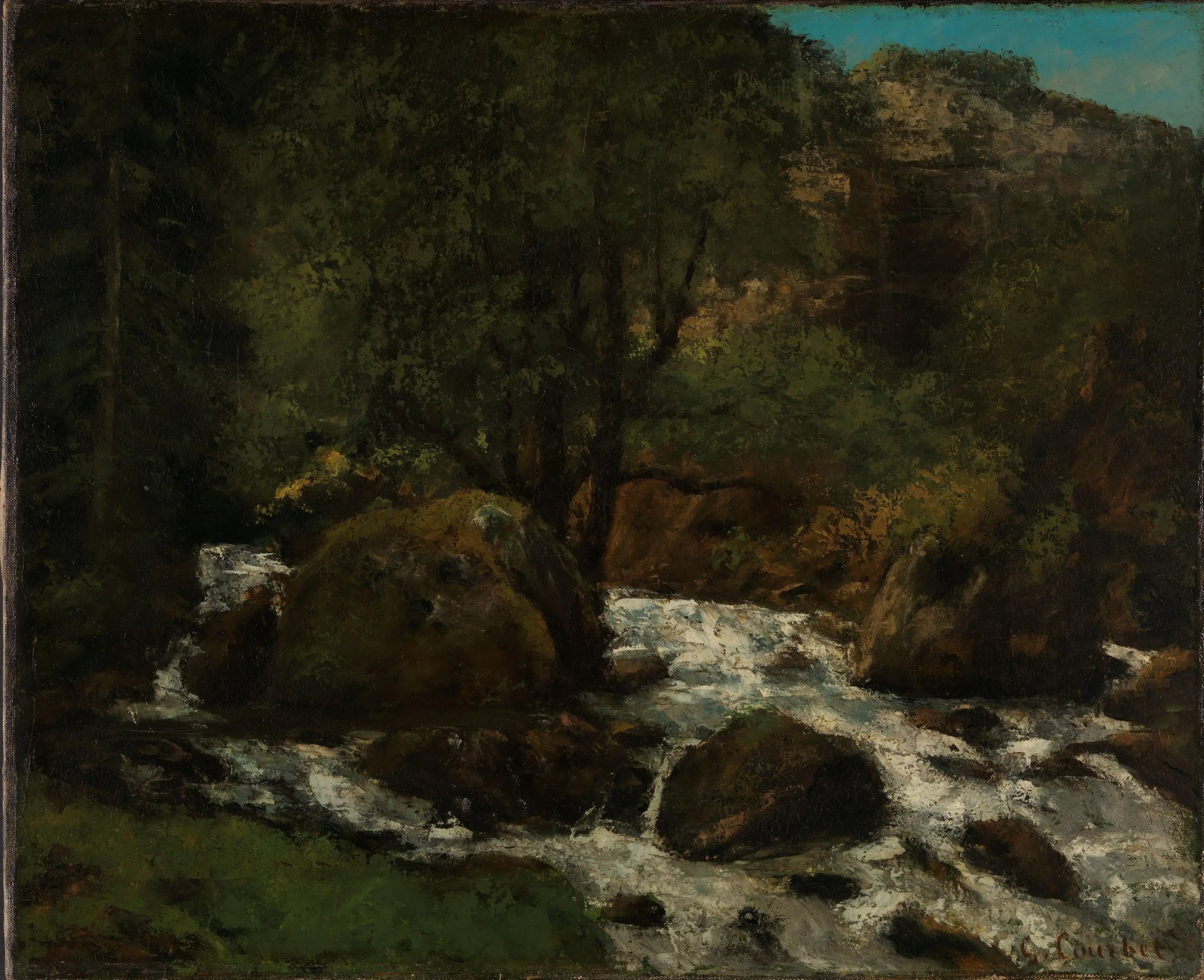 Ruisseau de la Forêt Jura - Gustave Courbet - Alpha Reproduction