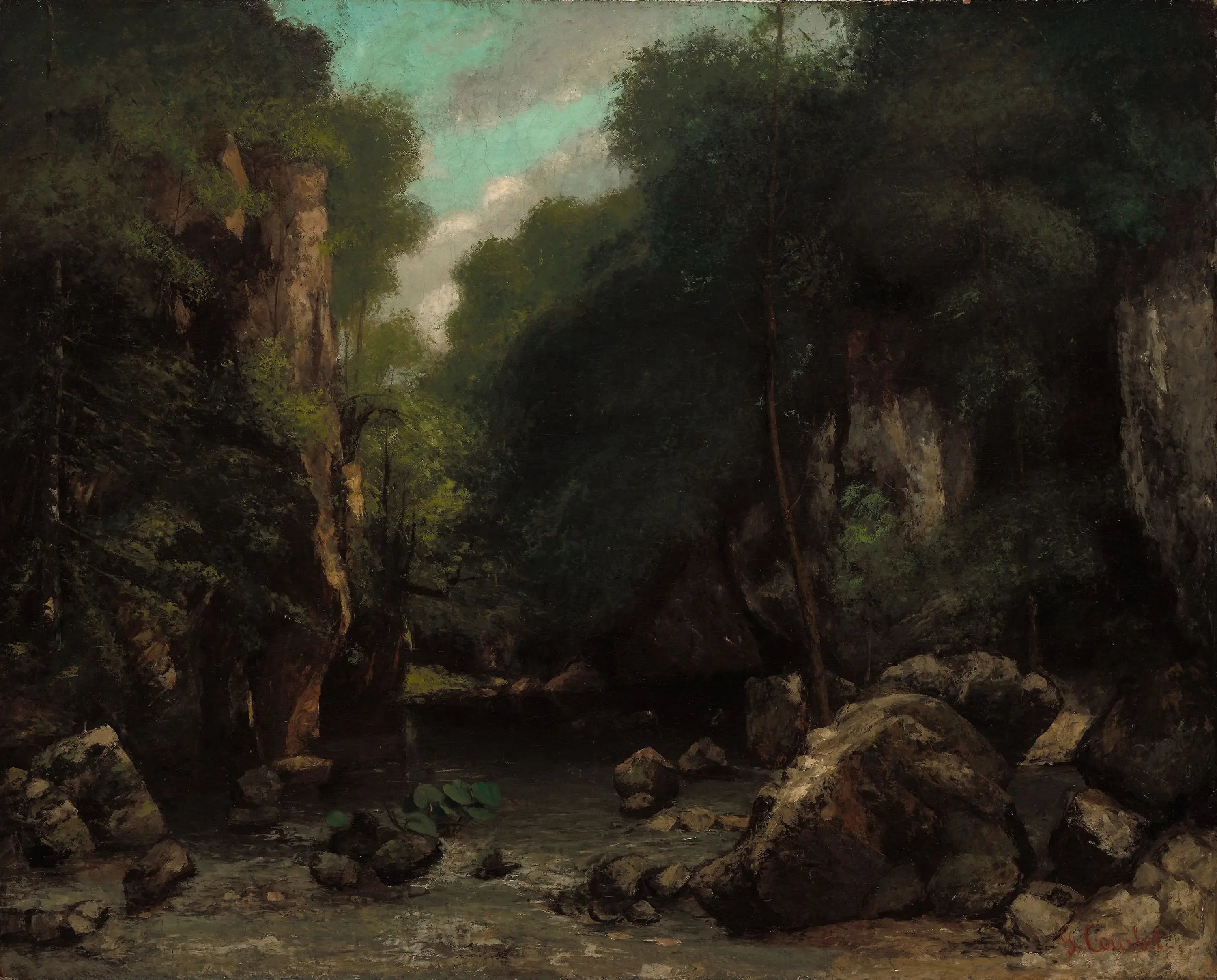 La Vallée du Puits-Noir - Gustave Courbet - Alpha Reproduction