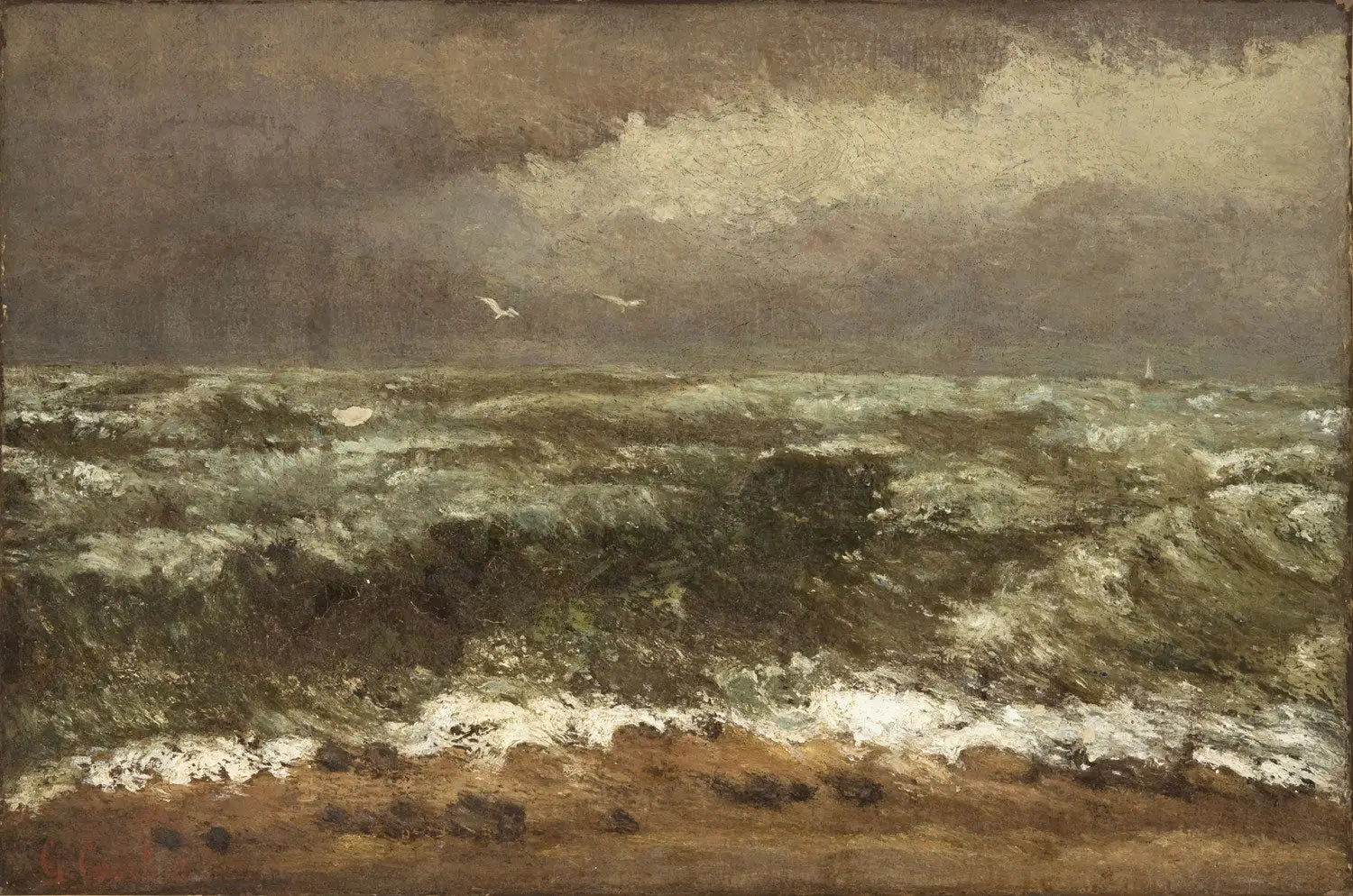 Vagues - Gustave Courbet - Alpha Reproduction