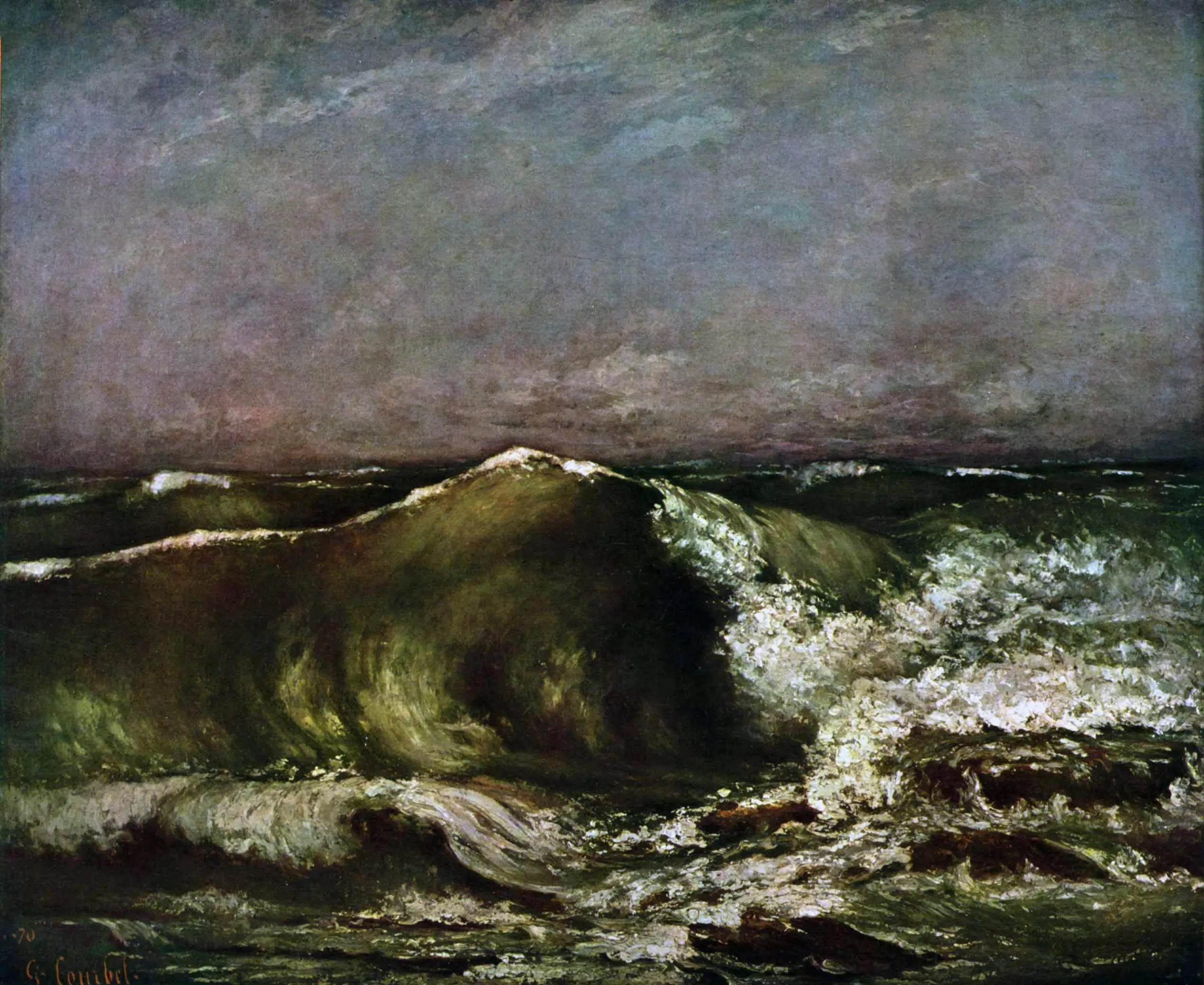 La vague - Gustave Courbet - Alpha Reproduction