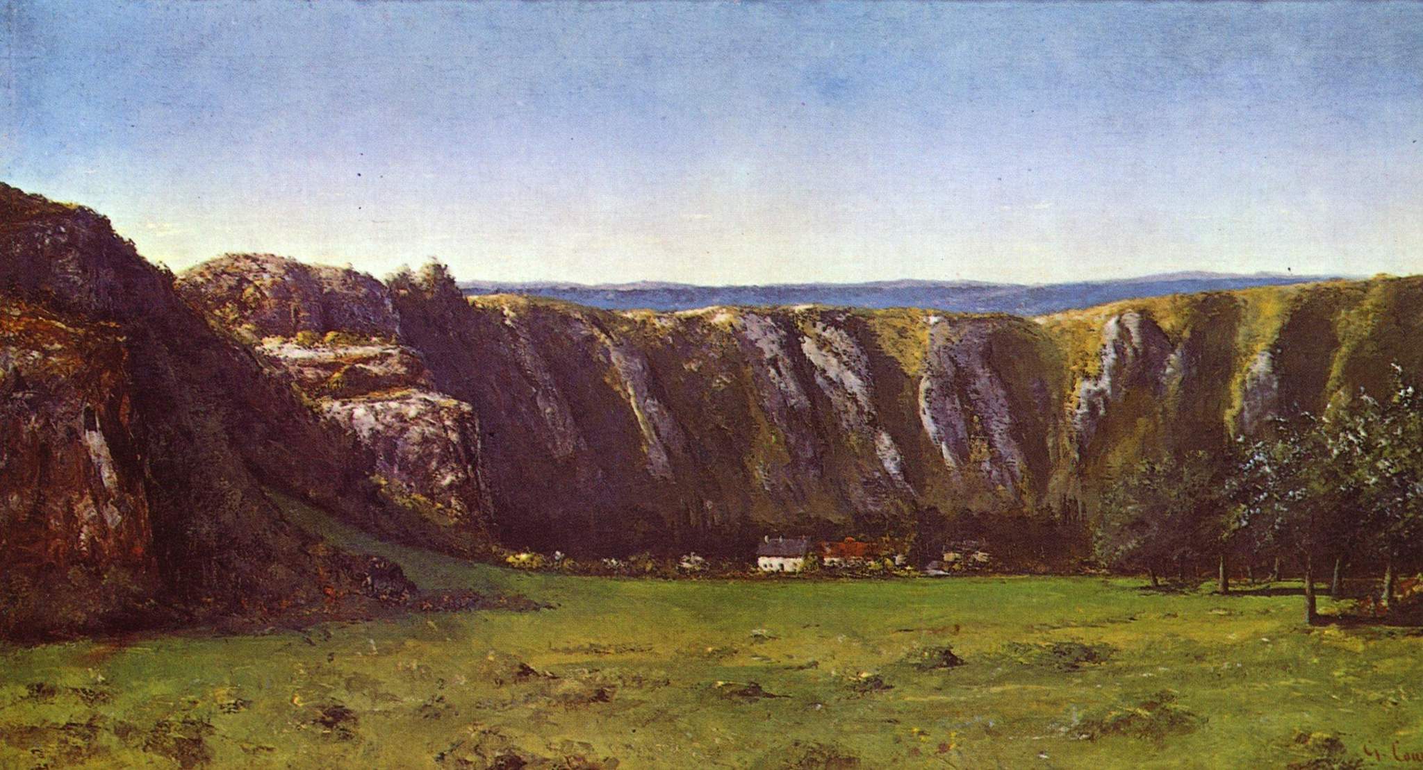 Paysage rocheux aux environs de Flagey - Gustave Courbet