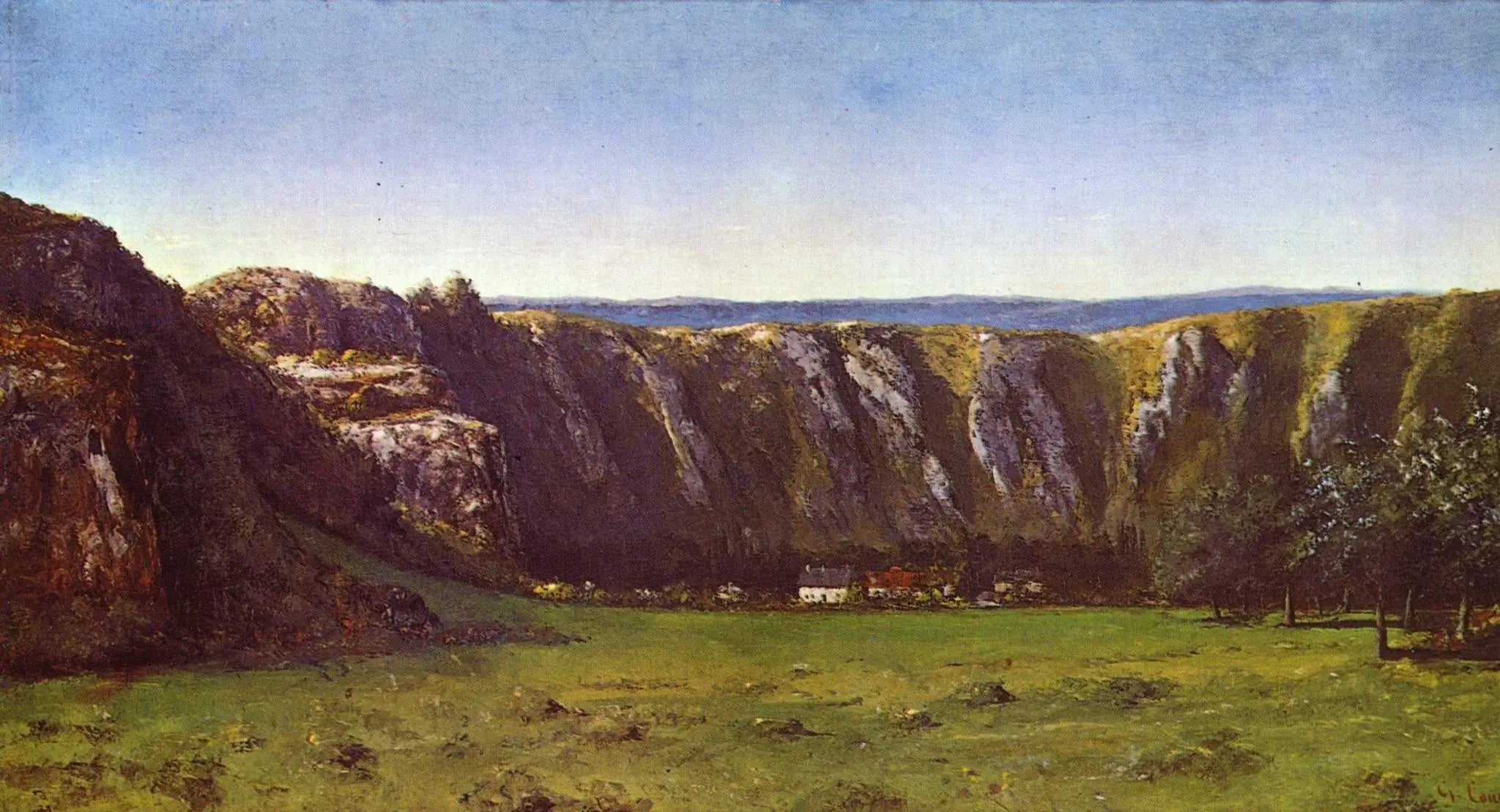 Paysage rocheux aux environs de Flagey - Gustave Courbet - Alpha Reproduction