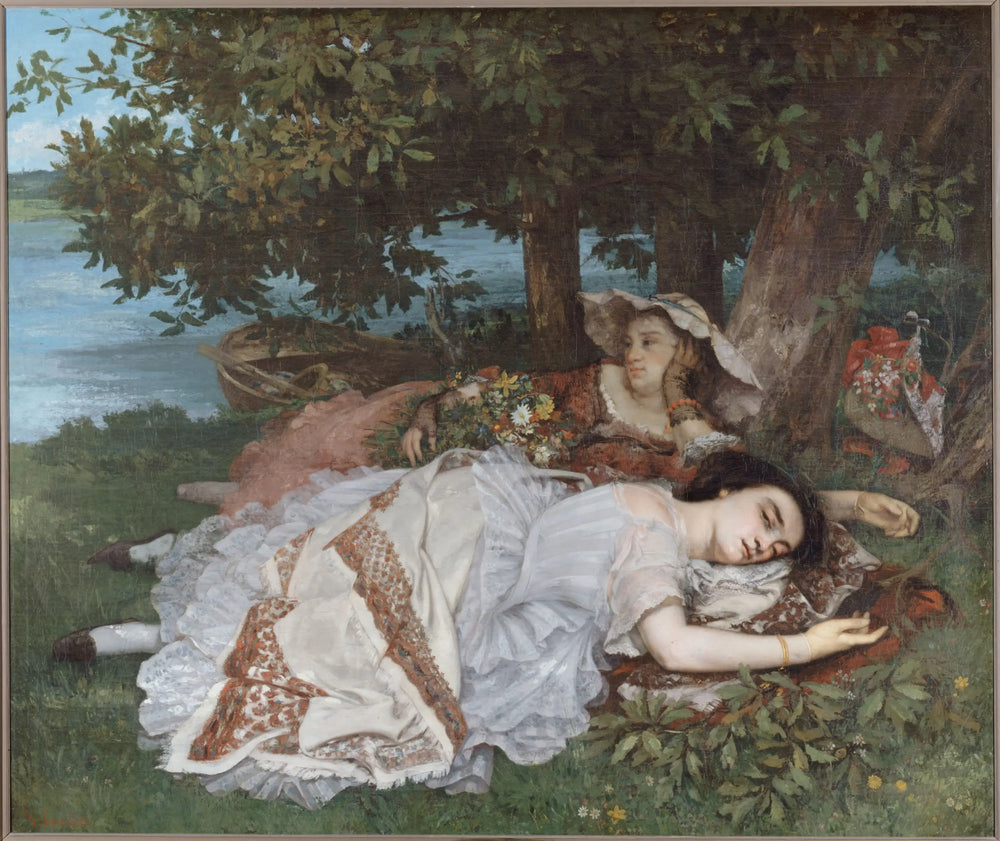 Demoiselles des bords de Seine - Gustave Courbet - Alpha Reproduction