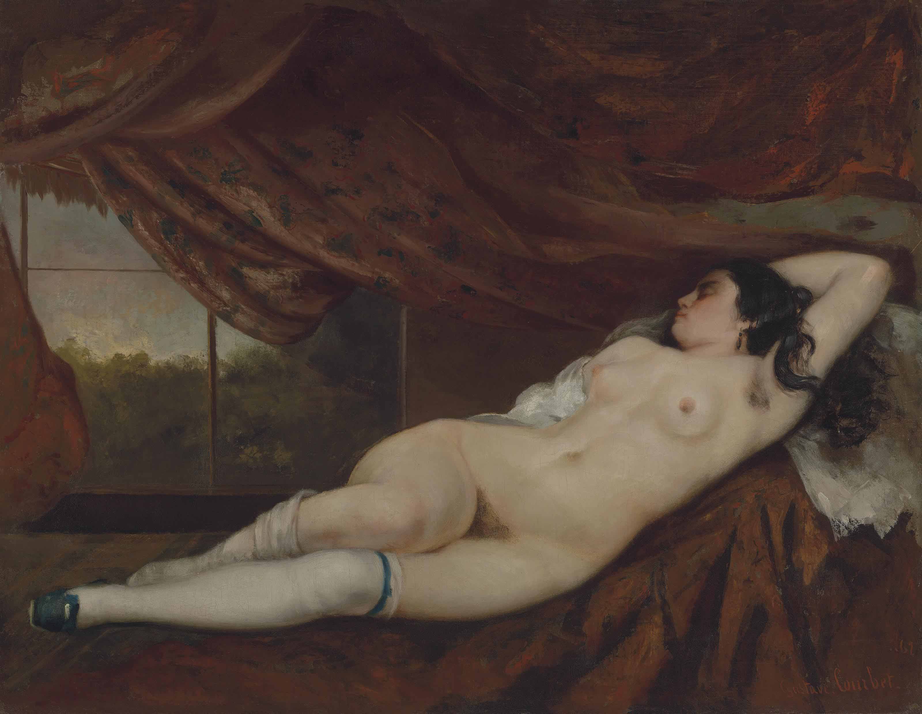 Femme nue couchée - Gustave Courbet