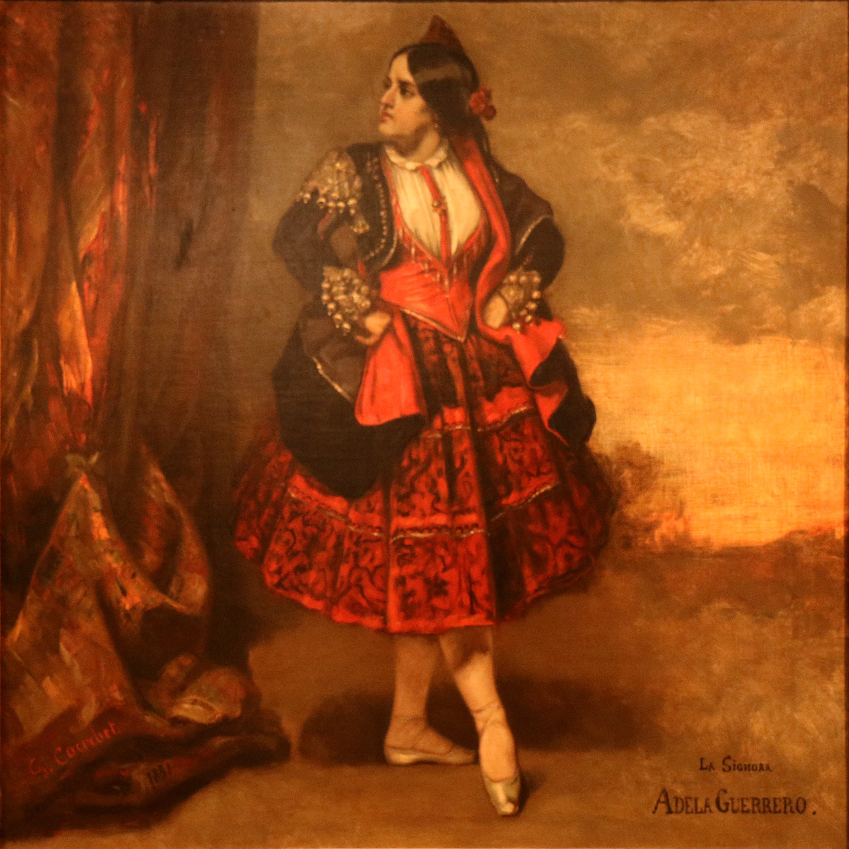La signora Adela Guerrero, danseuse espagnole - Gustave Courbet