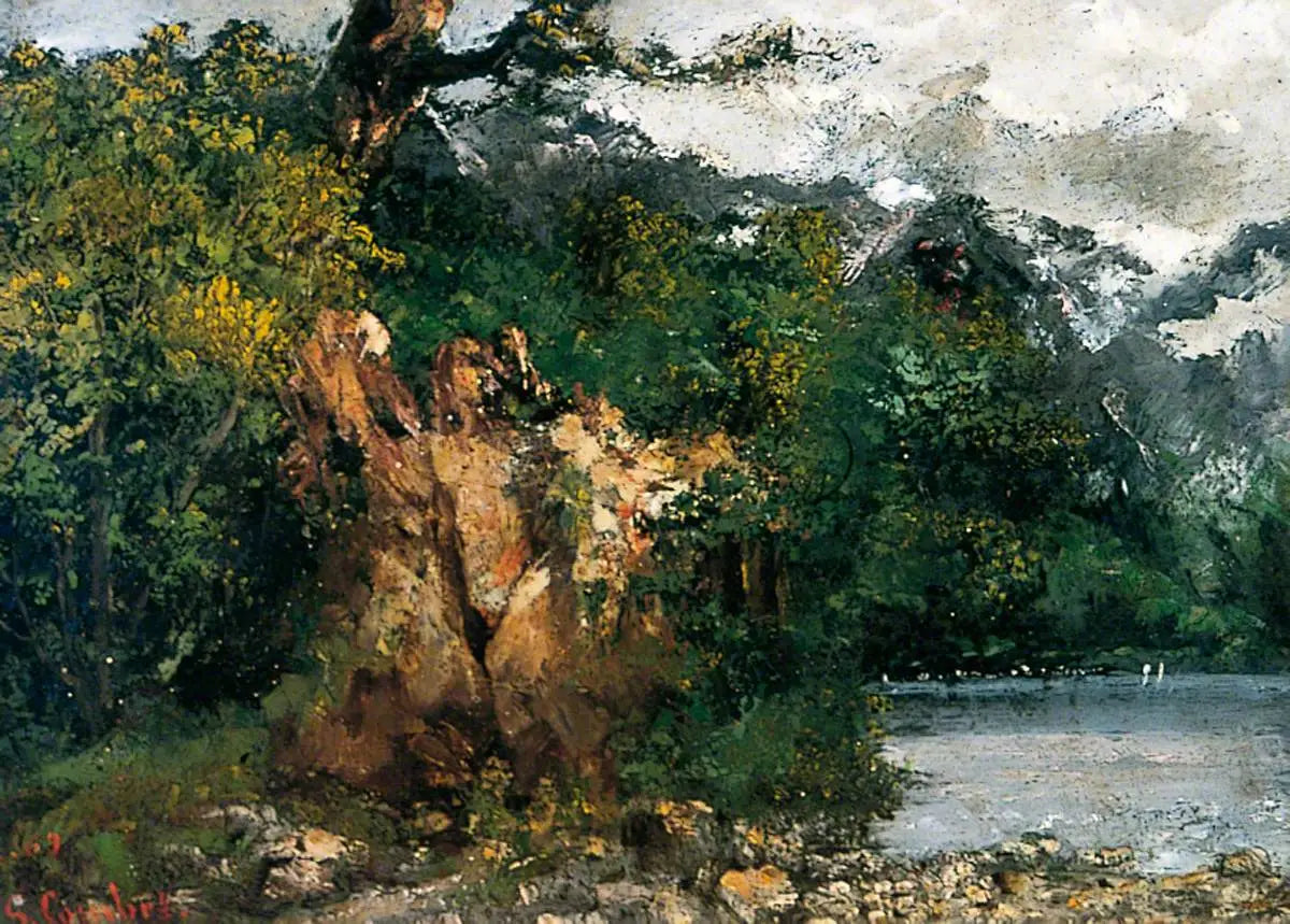Paysage suisse - Gustave Courbet - Alpha Reproduction