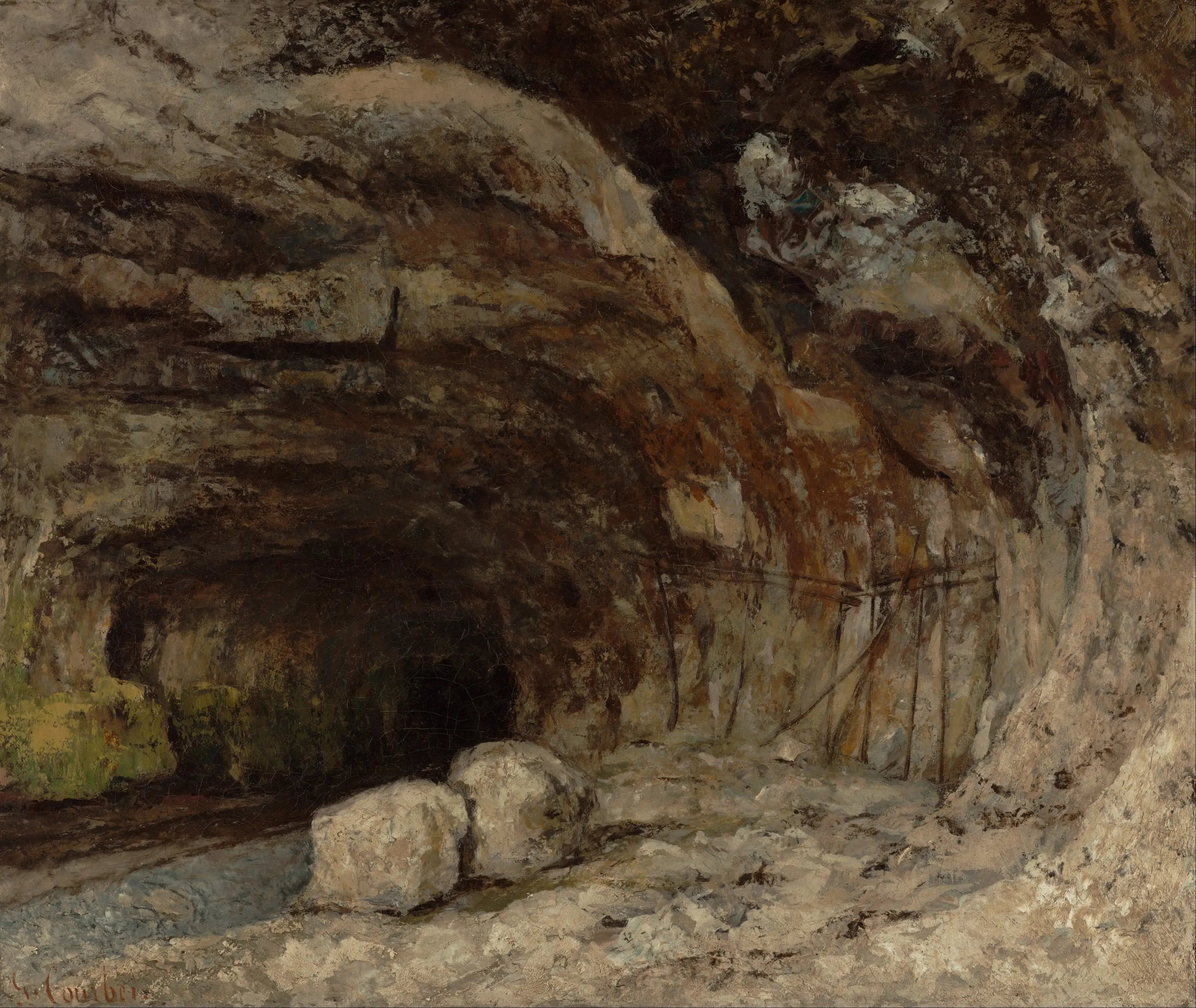 Grotte Sarrazine près de Nans-sous-Sainte-Anne - Gustave Courbet - Alpha Reproduction