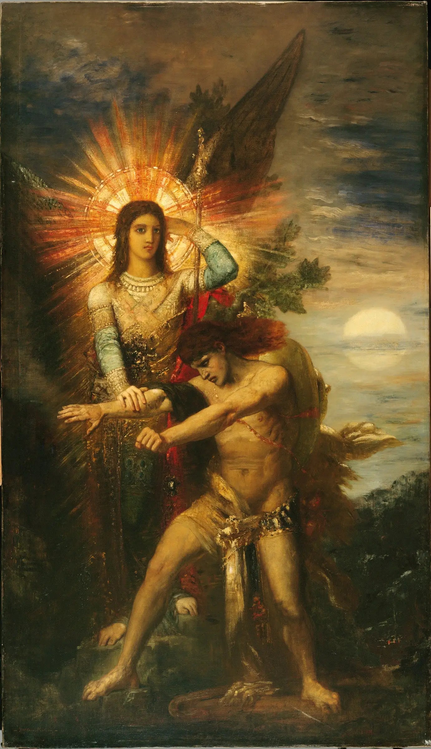 Jacob et l’ange - Gustave Moreau - Alpha Reproduction