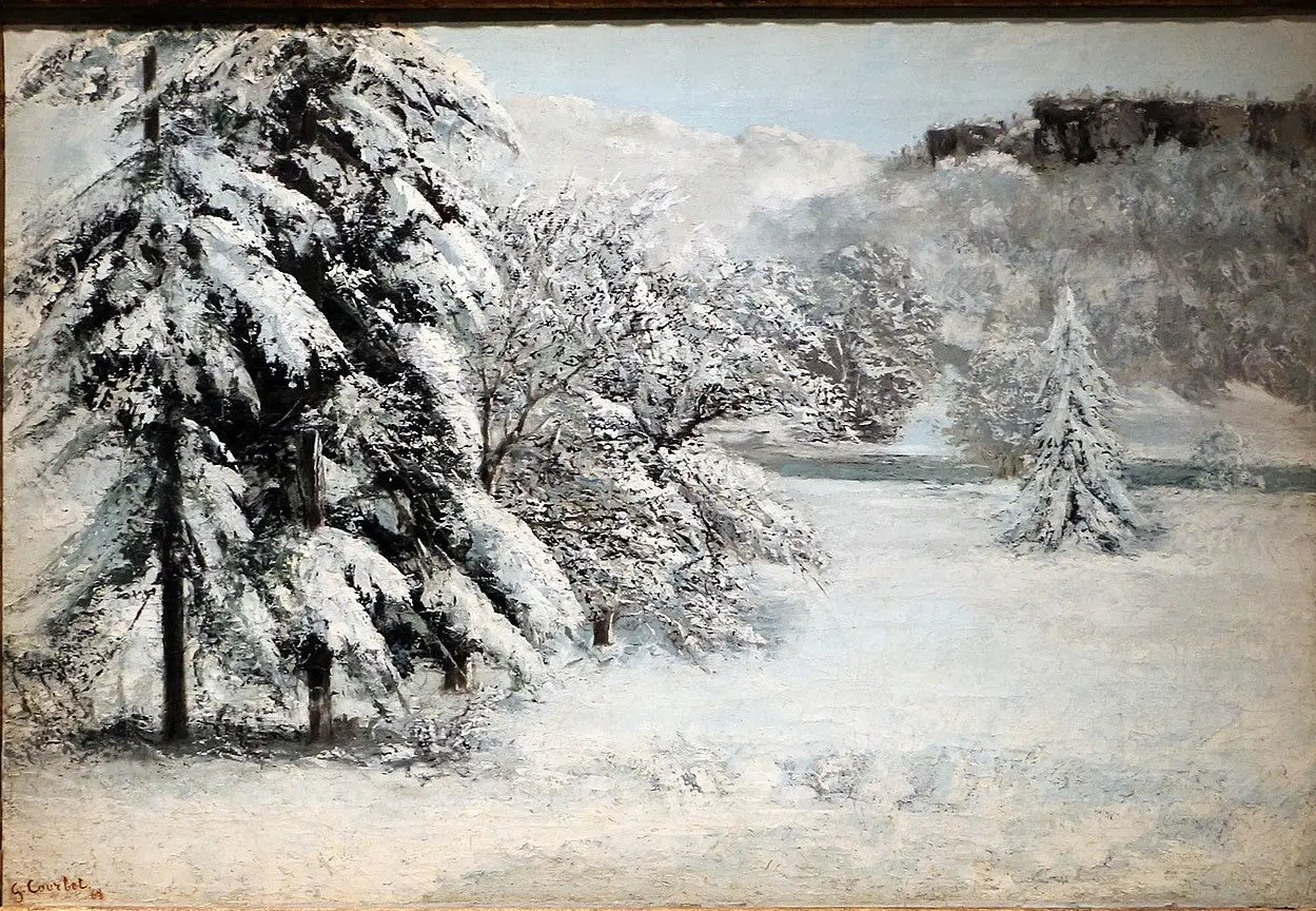 Paysage d’hiver - Gustave Courbet - Alpha Reproduction