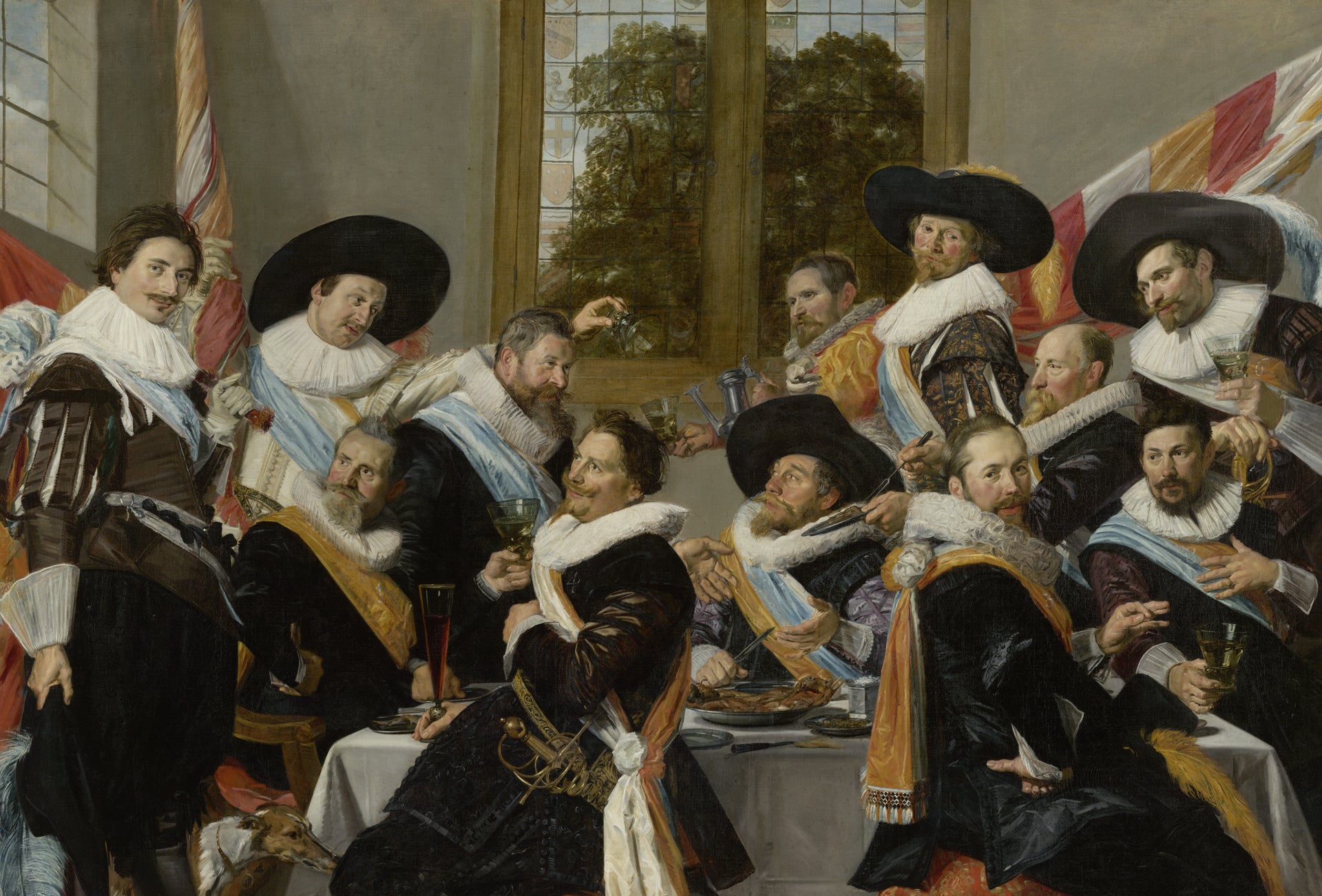Banquet des officiers du corps des archers de Saint-Adrien - Frans Hals