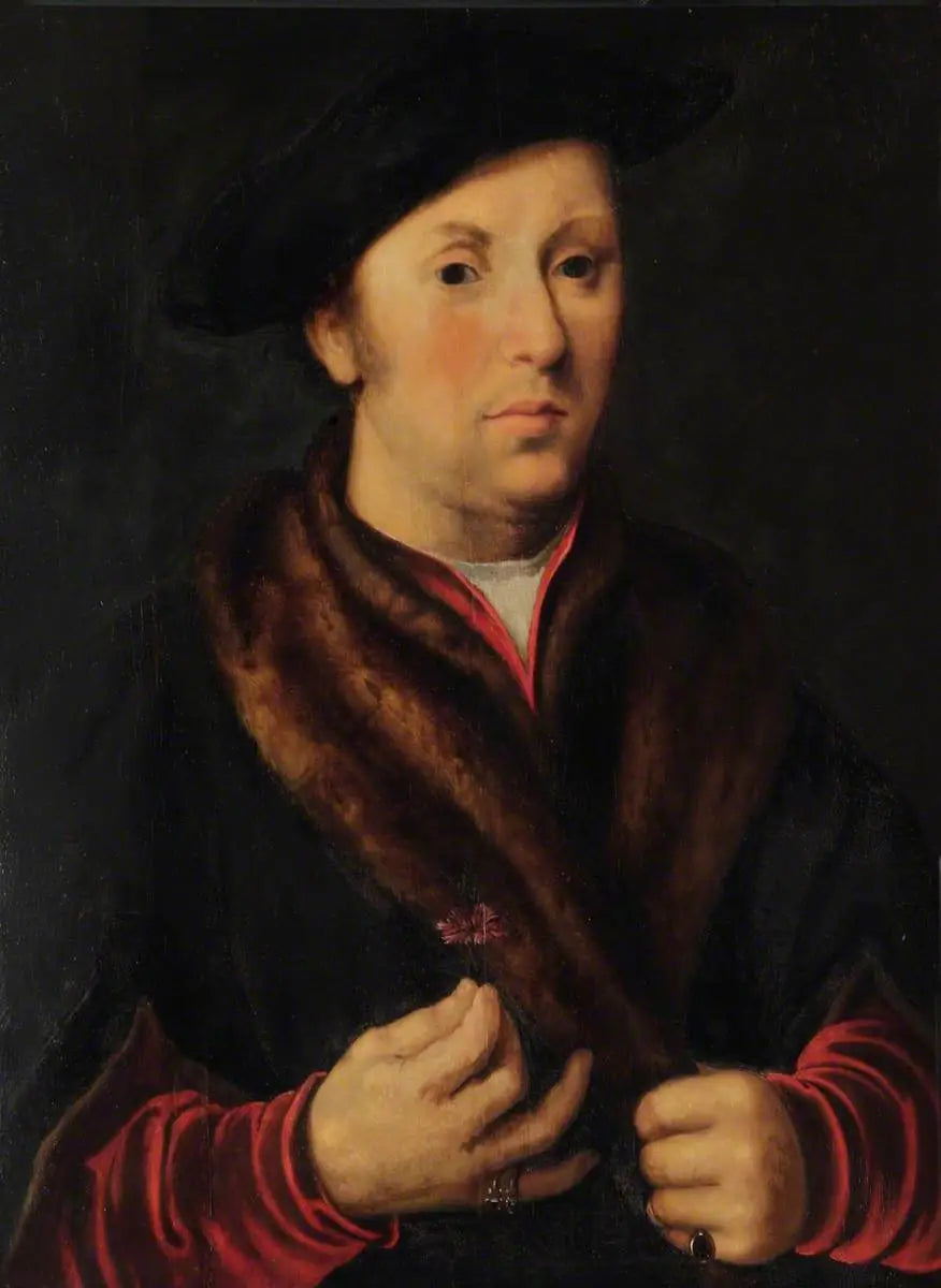 Portrait of an Unknown Gentleman - Hans Holbein le Jeune - Alpha Reproduction