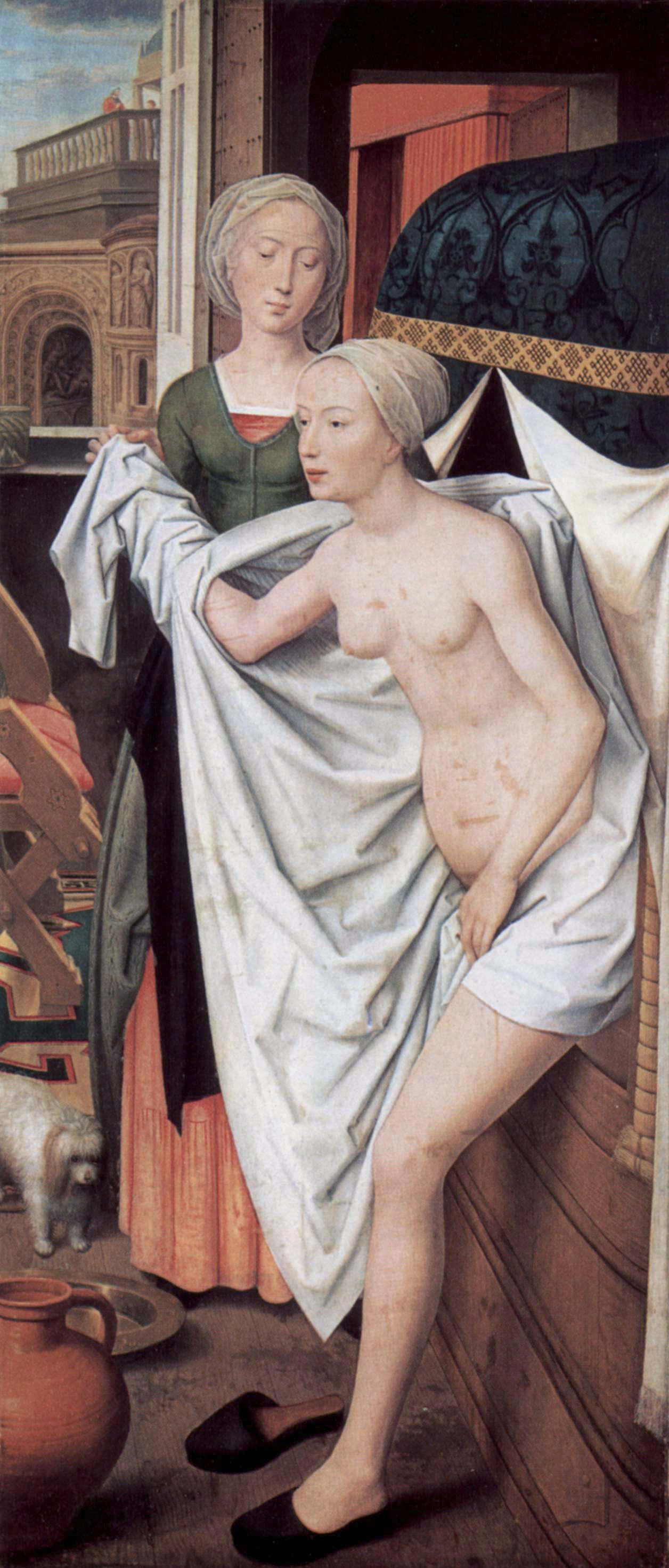 Bethsabée au bain - Hans Memling