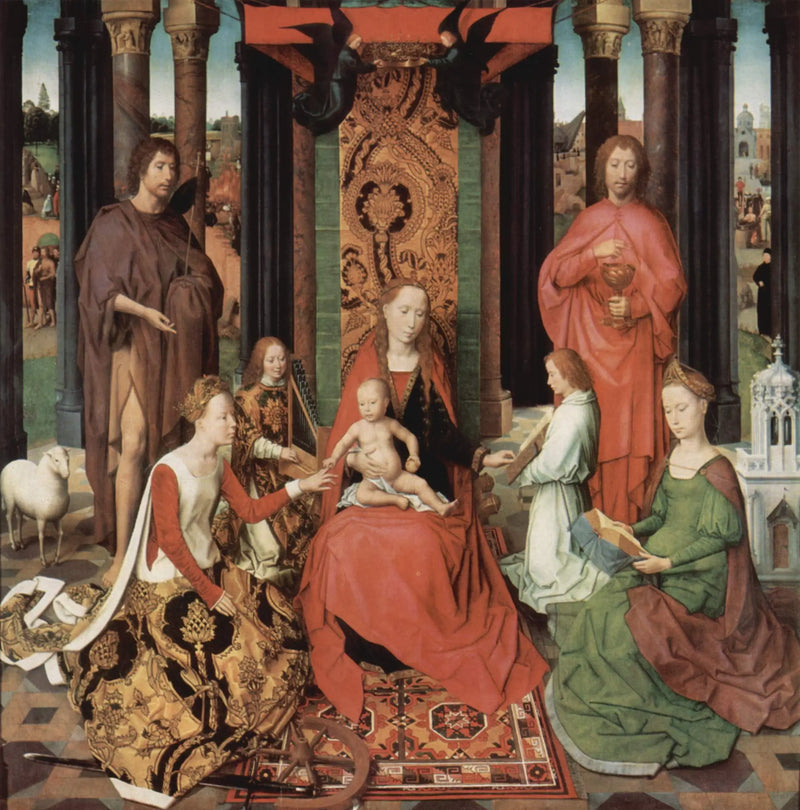 Den mystiske bryllupet til Santa Katarina - Hans Memling