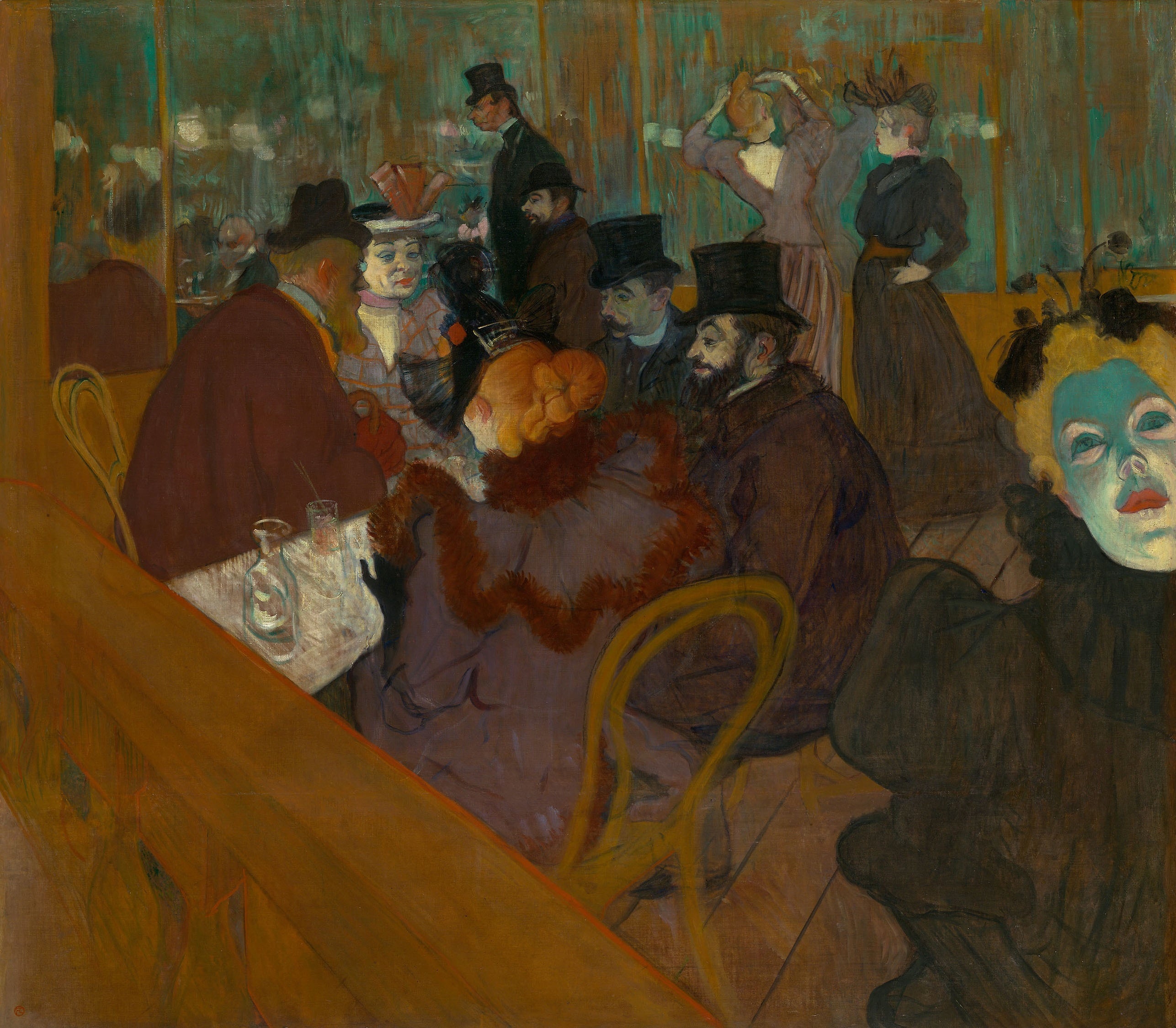 På Moulin-Rouge - Henri de Toulouse-Lautrec