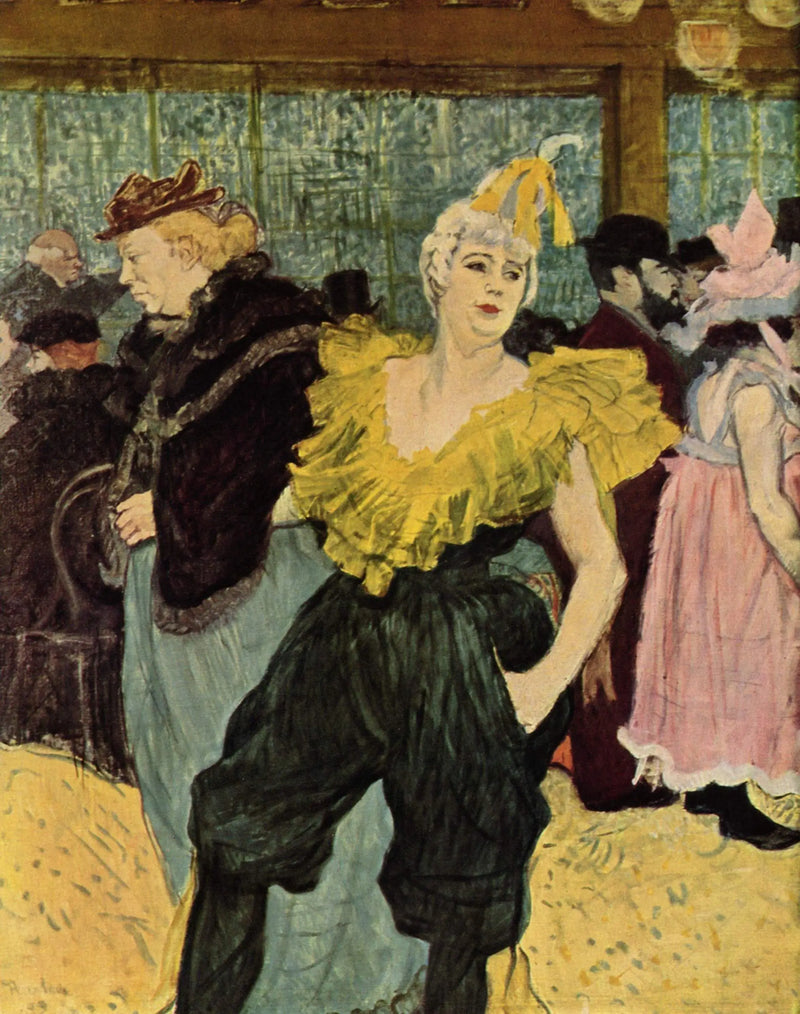 På Moulin-Rouge: Klovnen Cha-U-Kao - Henri de Toulouse-Lautrec
