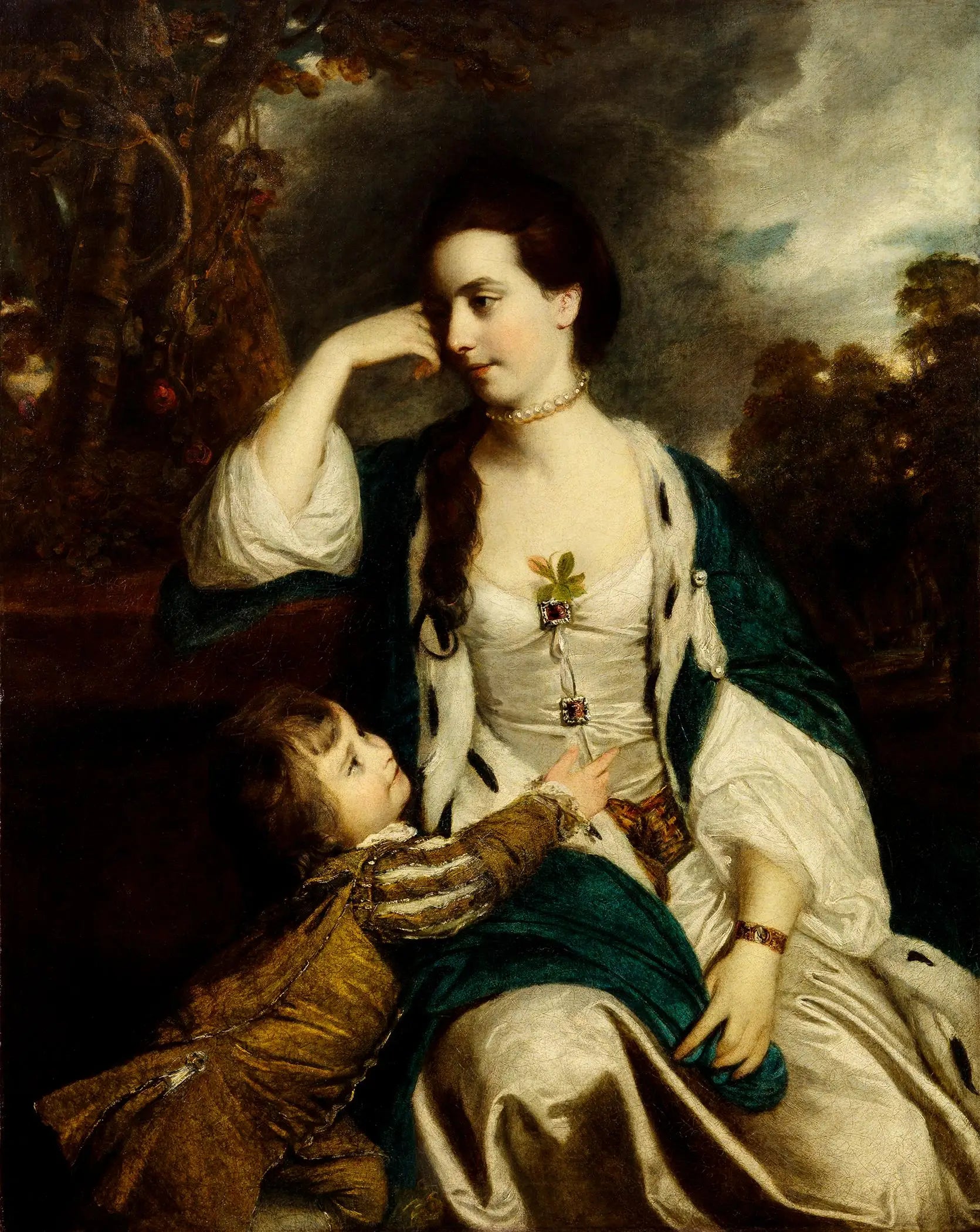 Henrietta Catherine Cholmley et son fils - Joshua Reynolds - Alpha Reproduction