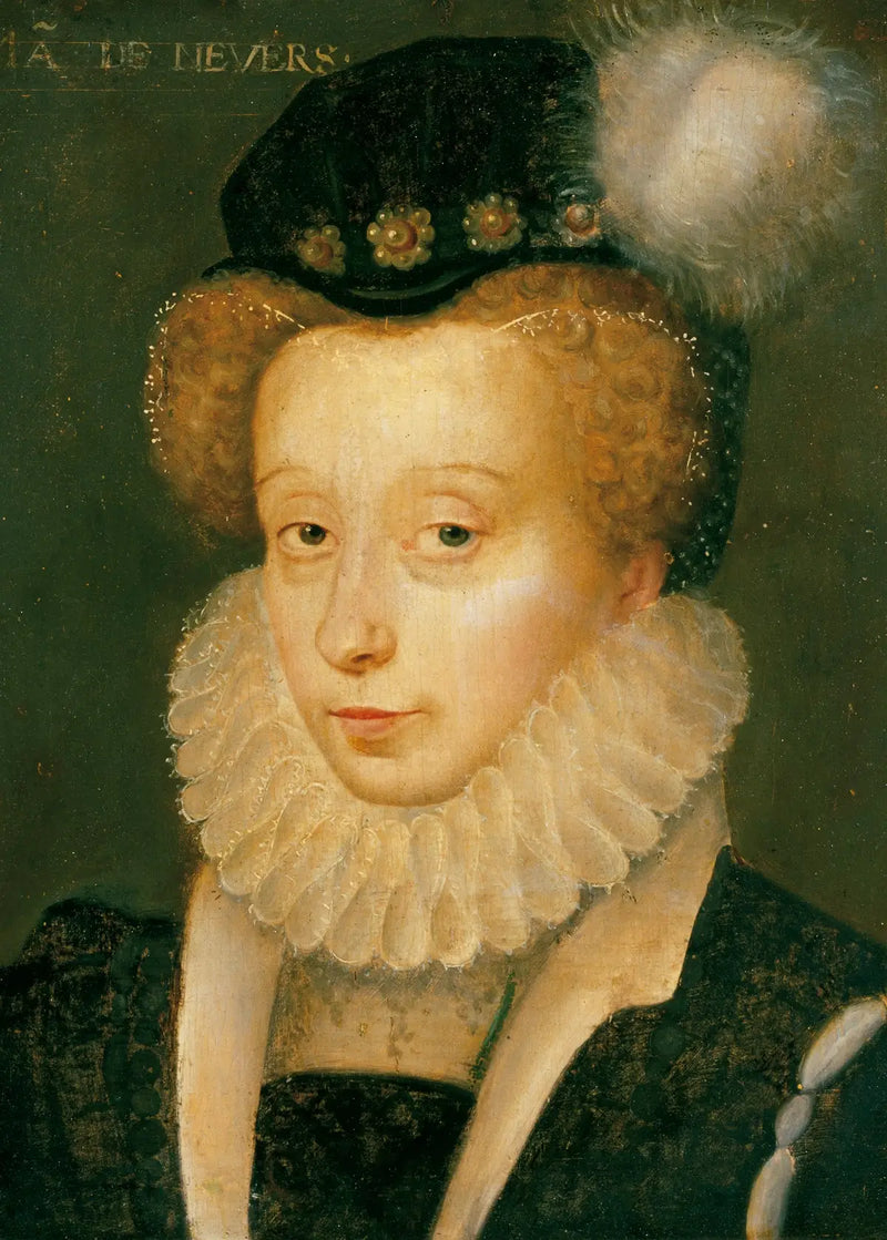 Henriette de Clèves (1542–1601), 4. hertuginne av Nevers - François Clouet

Source:
Henriette de Clèves (1542–1601), 4e duchesse de Nevers - François Clouet