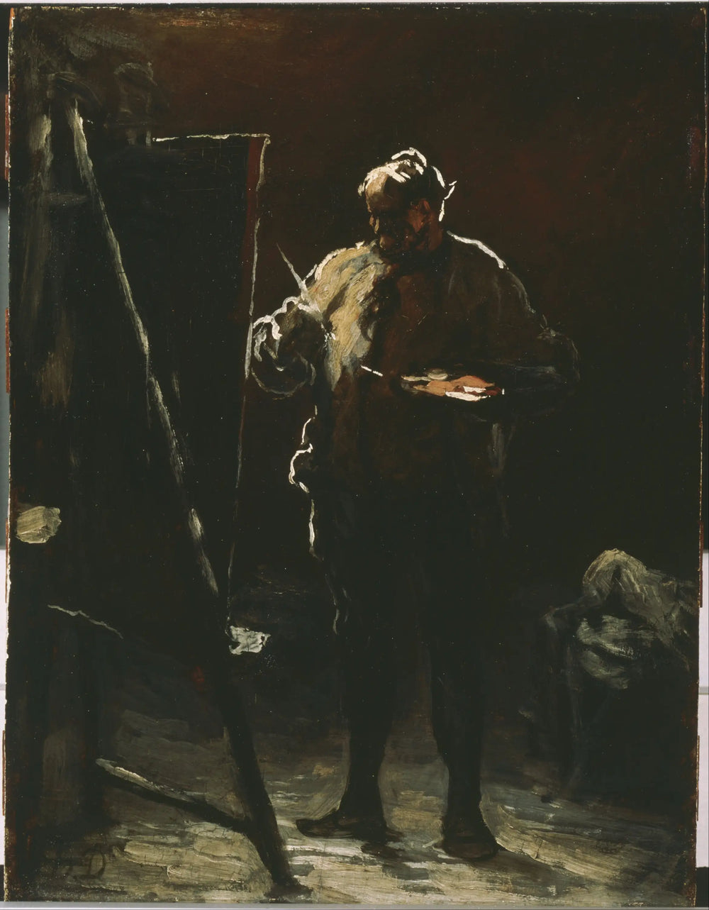 Le peintre à son chevalet - Honoré Daumier - Alpha Reproduction