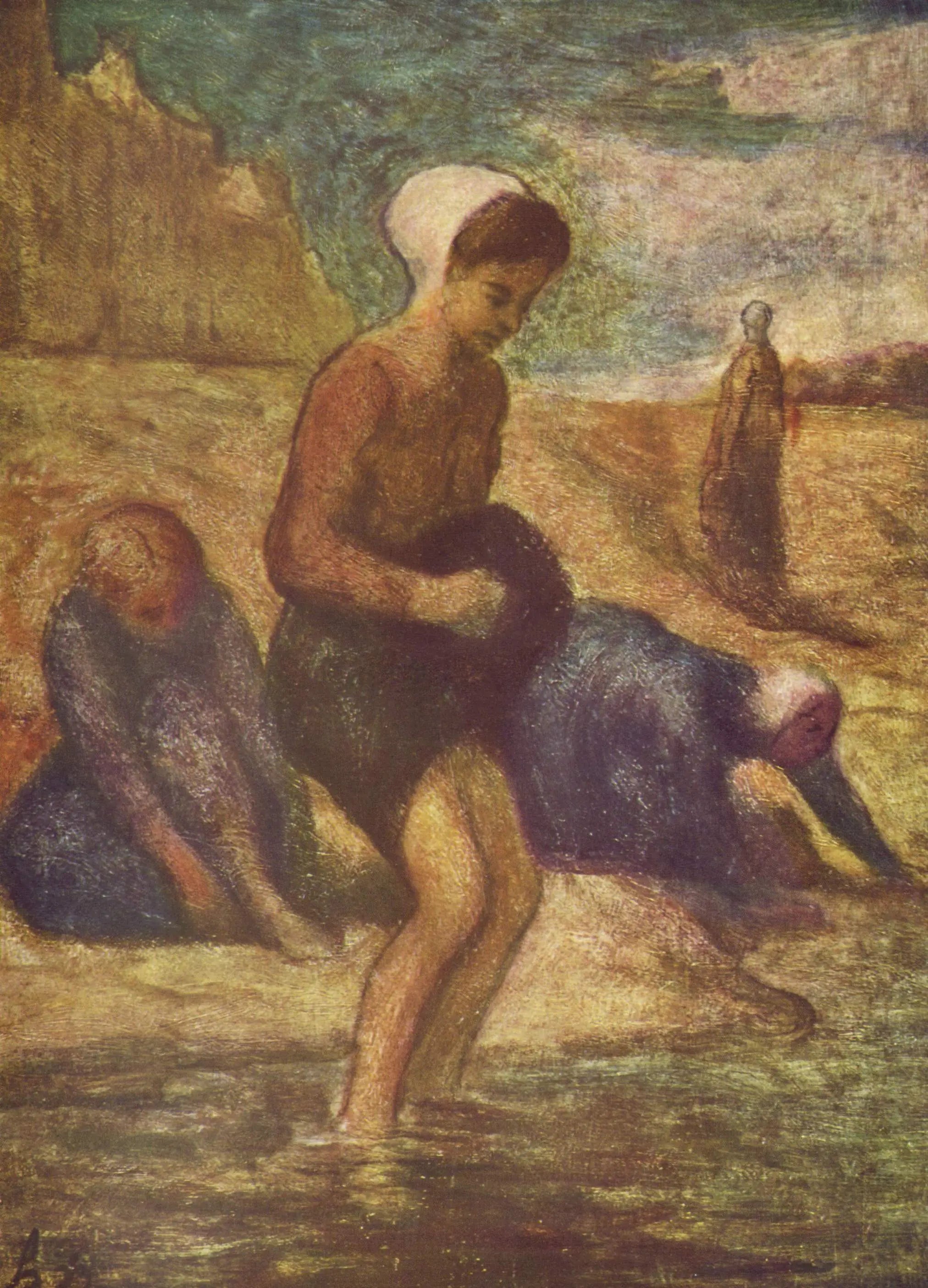 Au bord de l’eau - Honoré Daumier - Alpha Reproduction
