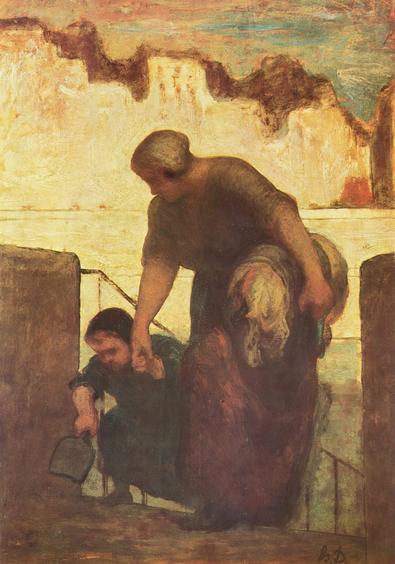 Vaskekona - Honoré Daumier