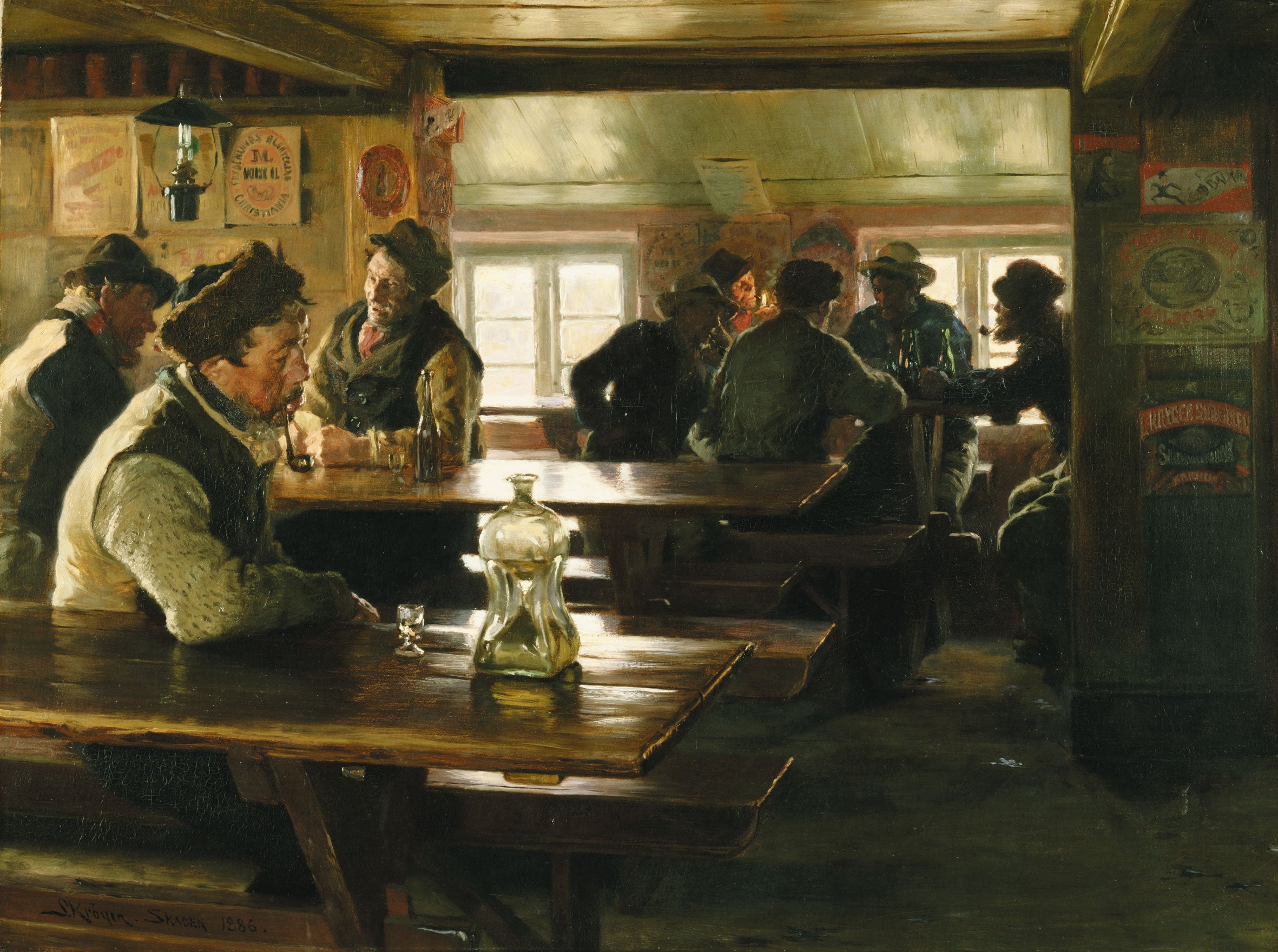 Intérieur d'une taverne - Peder Severin Krøyer
