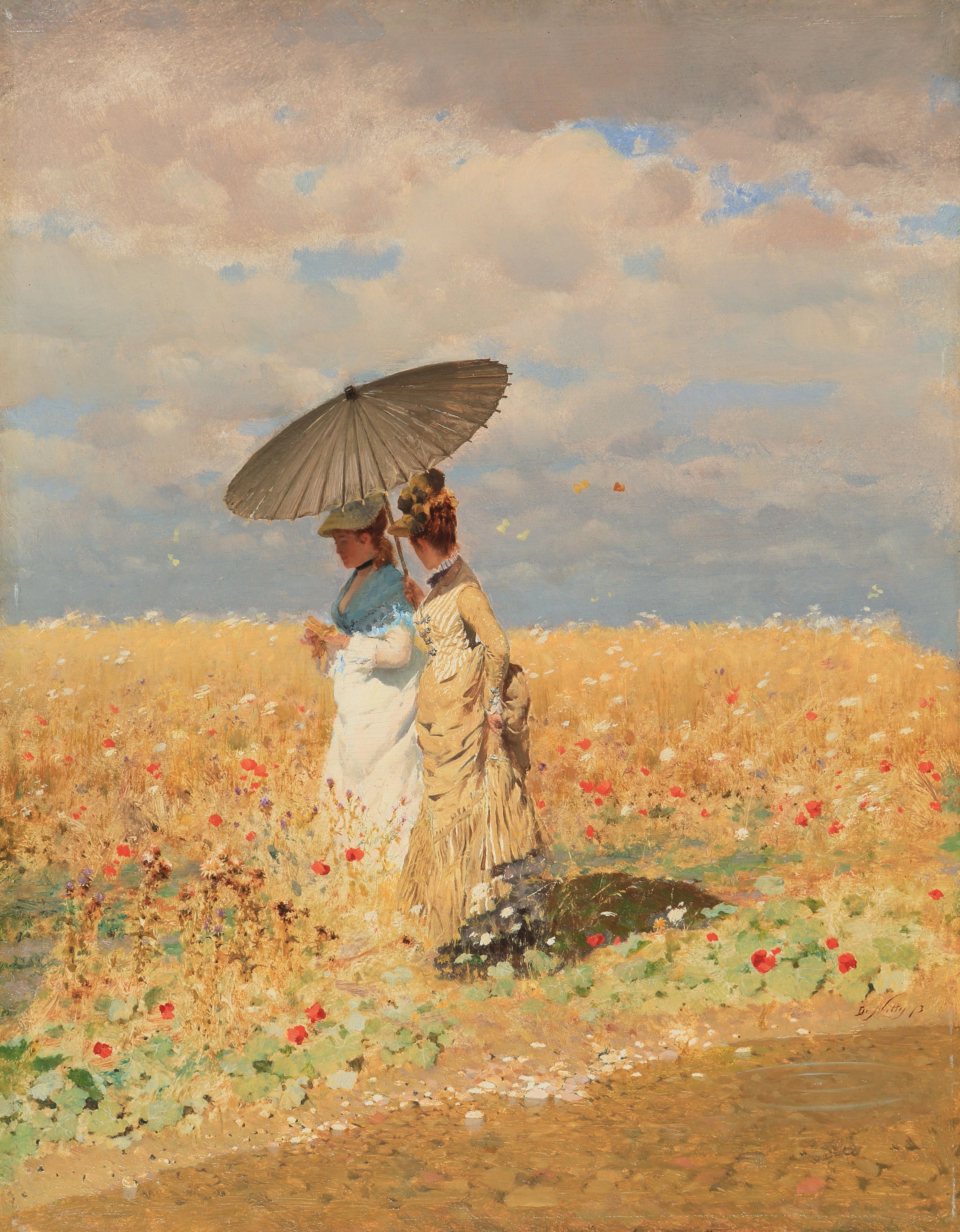 Dans le blé - Giuseppe De Nittis - Alpha Reproduction